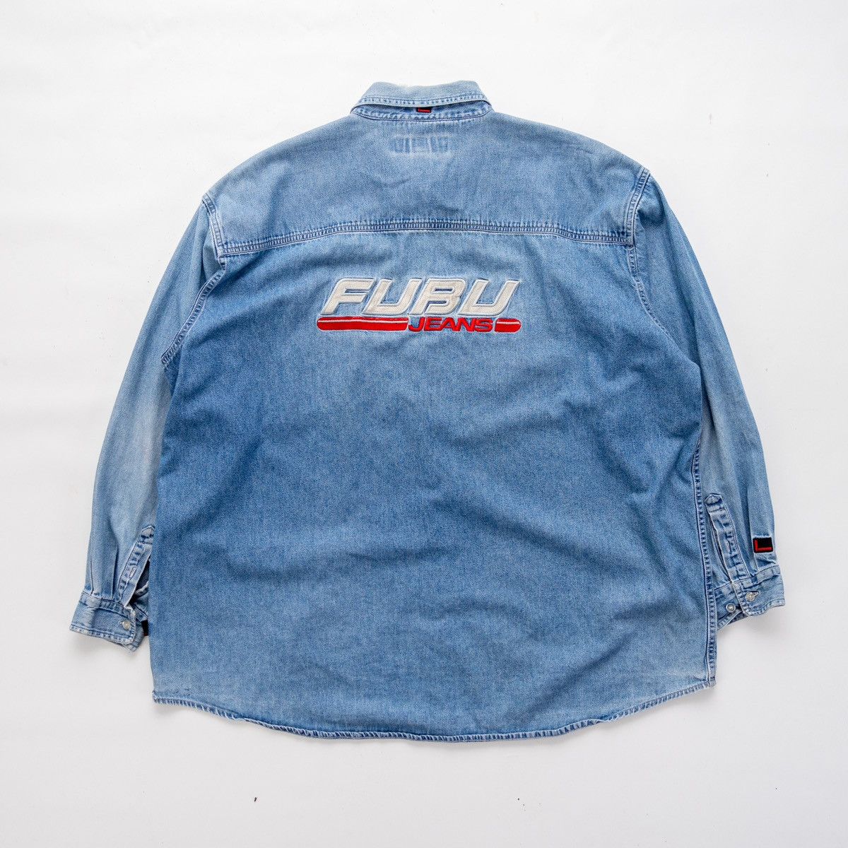 Fubu × Vintage Vintage FUBU Jeans Denim Button Down Shirt Size US XXL / EU 58 / 5 - 1 Thumbnail
