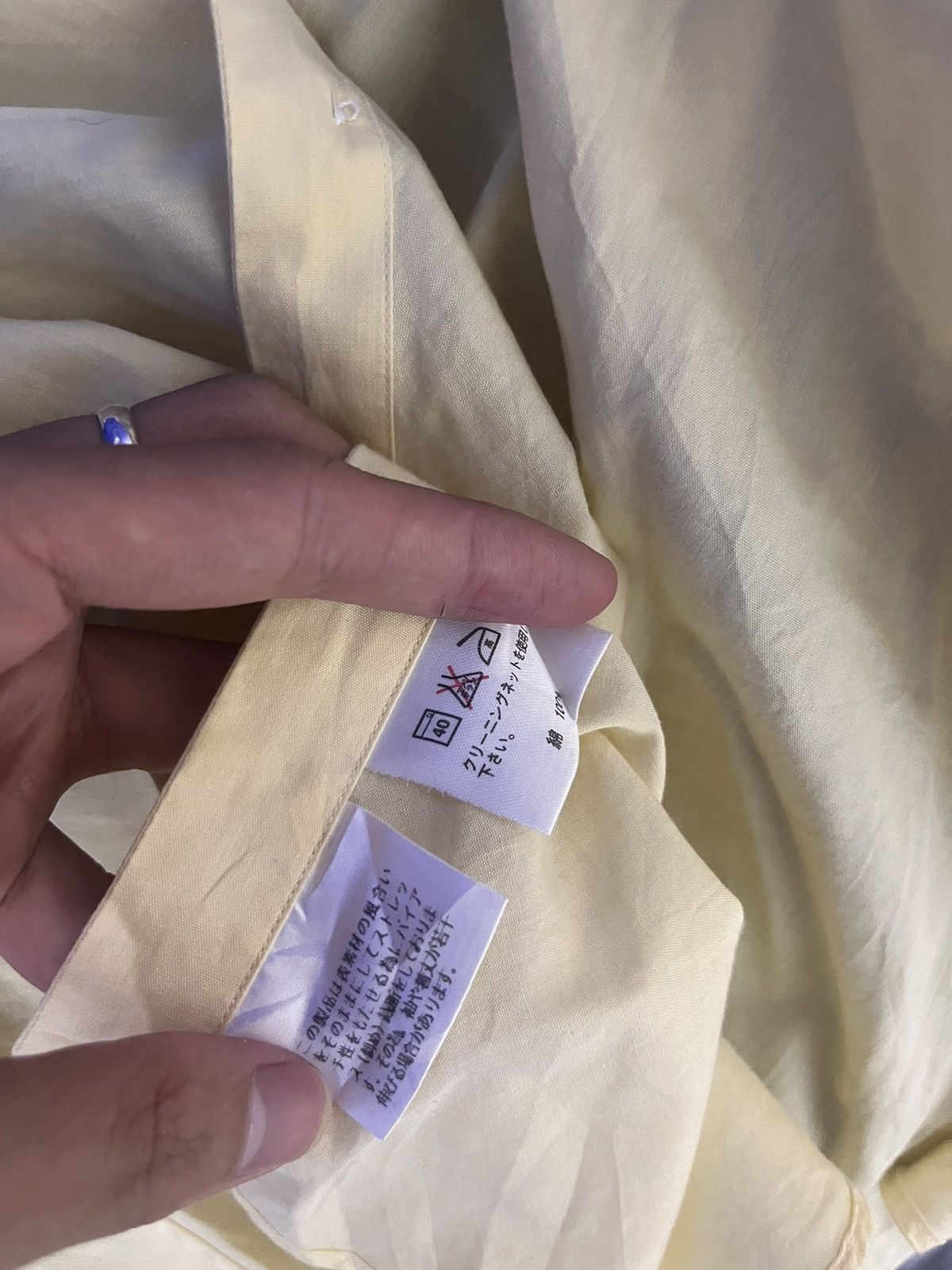 Yohji Yamamoto Yohji Yamamoto A.A.R Yellow Shirt Size US M / EU 48-50 / 2 - 5 Thumbnail