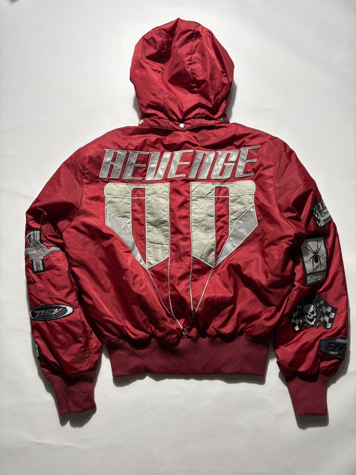 Revenge REVENGE DOUBLE R HOODED BOMBER JACKET Size US M / EU 48-50 / 2 - 2 Thumbnail