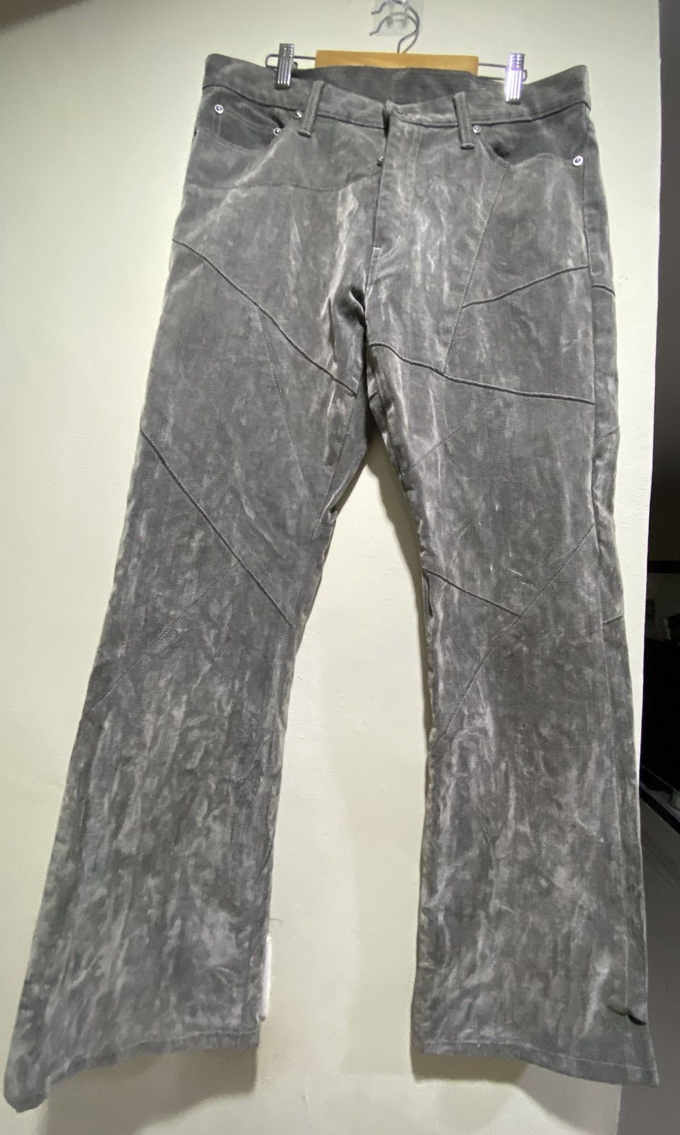 semanticdesign Vintage Semantic Design Flare Velvet pant Size US 33 - 1 Thumbnail