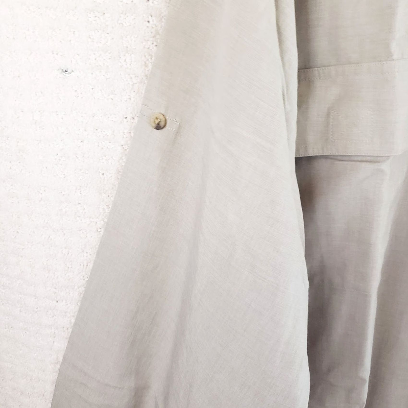 Vintage Woolrich Button-Up Shirt Men’s Long Sleeve Casual Regular XXL British Tan Beige Polyester Solid Button-Up Shirt Mens XLT Size US XXL / EU 58 / 5 - 6 Thumbnail