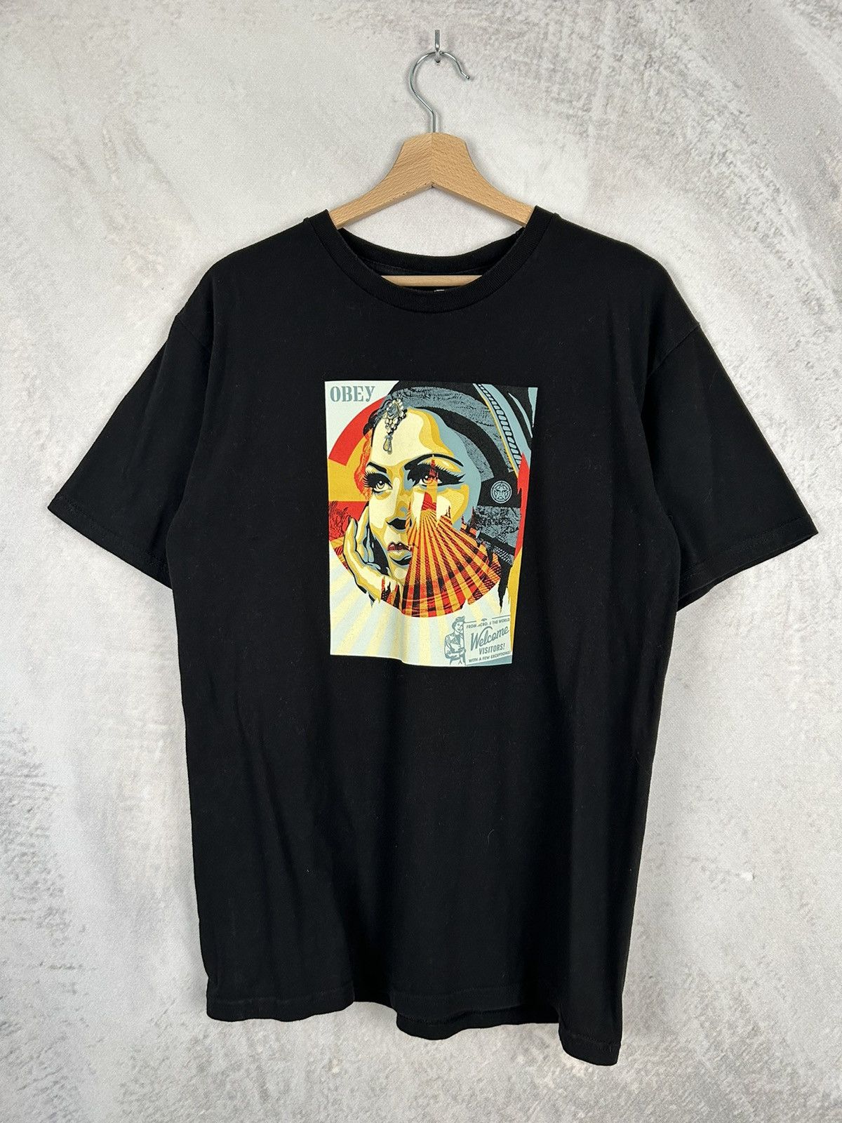 Obey Obey Graphic Tee Streetwear Skate Vintage Alternative Size US M / EU 48-50 / 2 - 1 Thumbnail