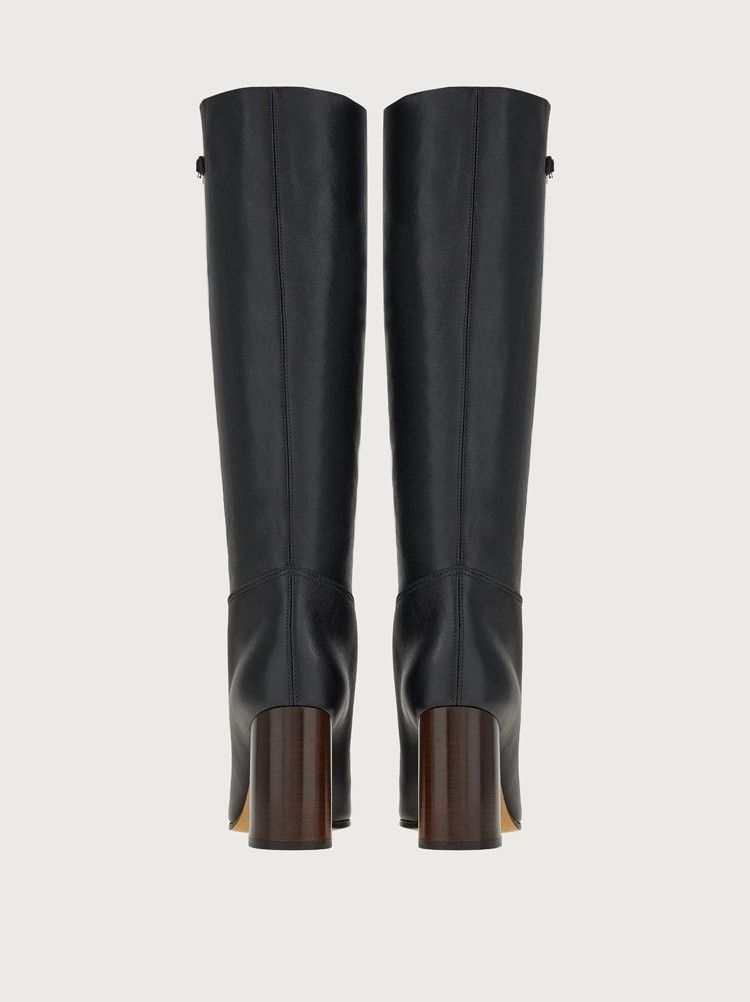 Salvatore Ferragamo o1y0426 Boots in Black Size US 8 / IT 38 - 3 Thumbnail