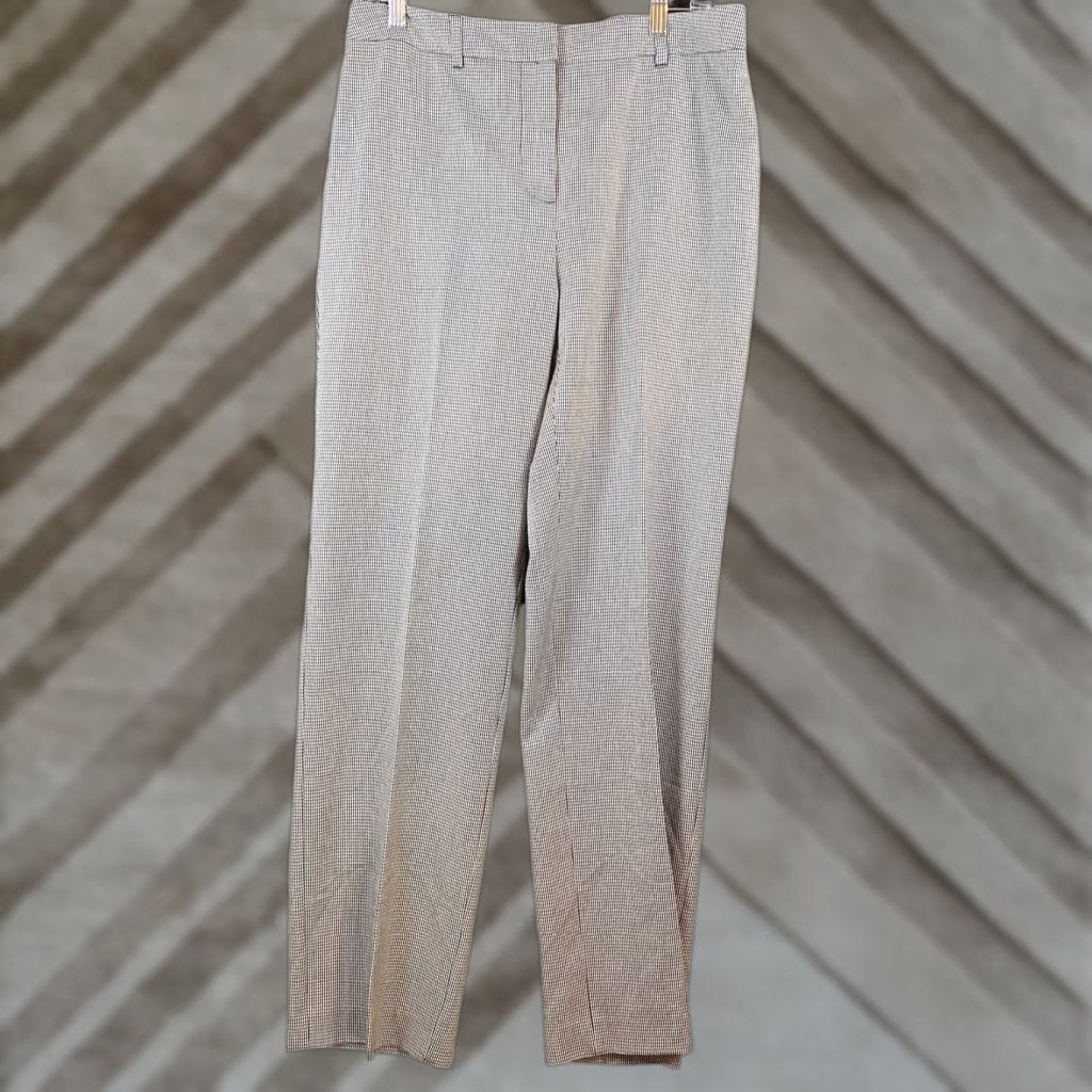 Vintage Chicos Pants Women's Black White Straight Workwear Career Business Stretch 34 in waist 32 in inseam M Regular Twill Dress Pants Size 24" / US 00 / IT 34 - 1 Thumbnail