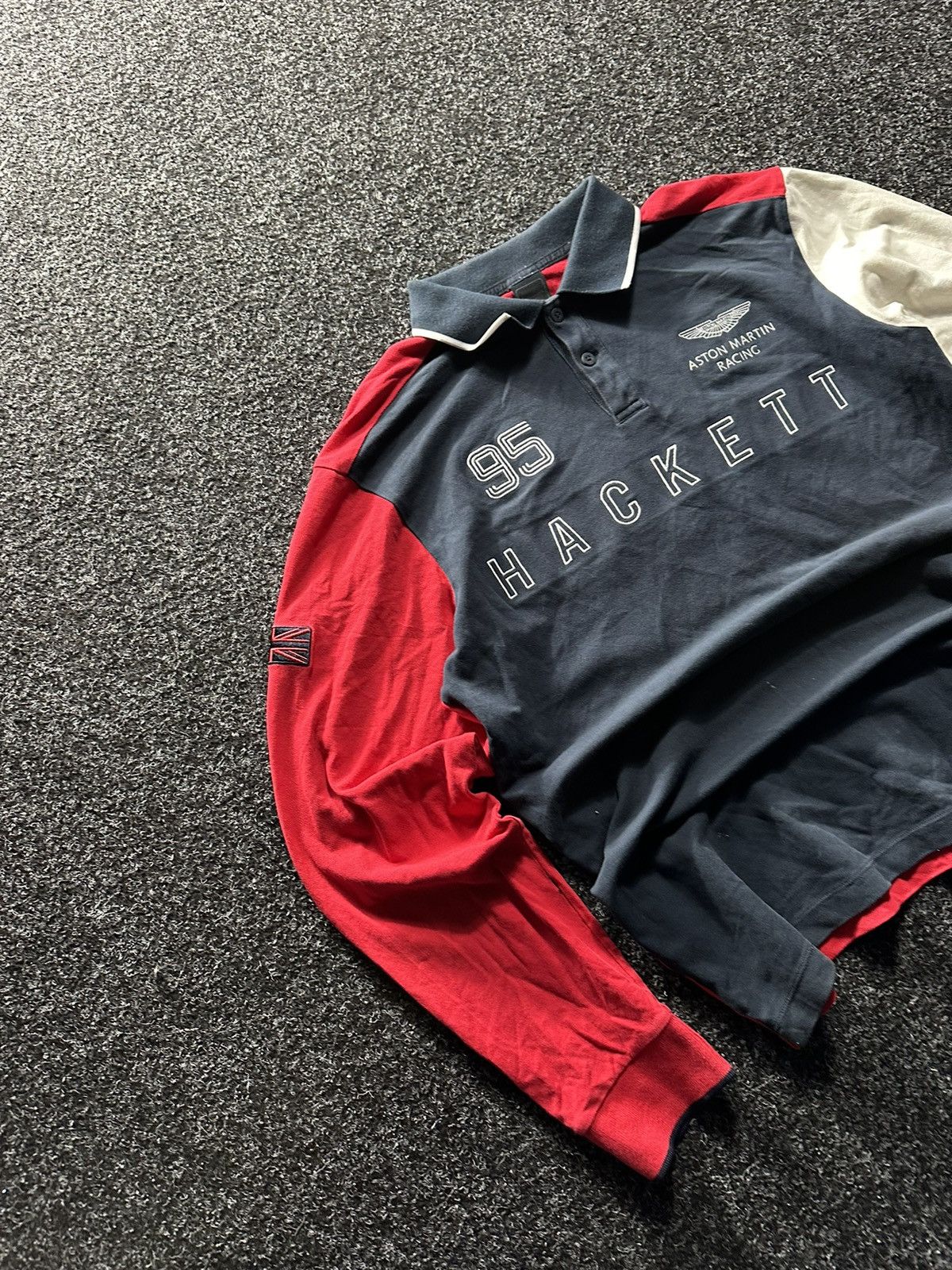 Hackett × Vintage 🚨Vintage Y2K Hackett Aston Martin Racing 95 formula BIG LOGO Size US L / EU 52-54 / 3 - 2 Thumbnail