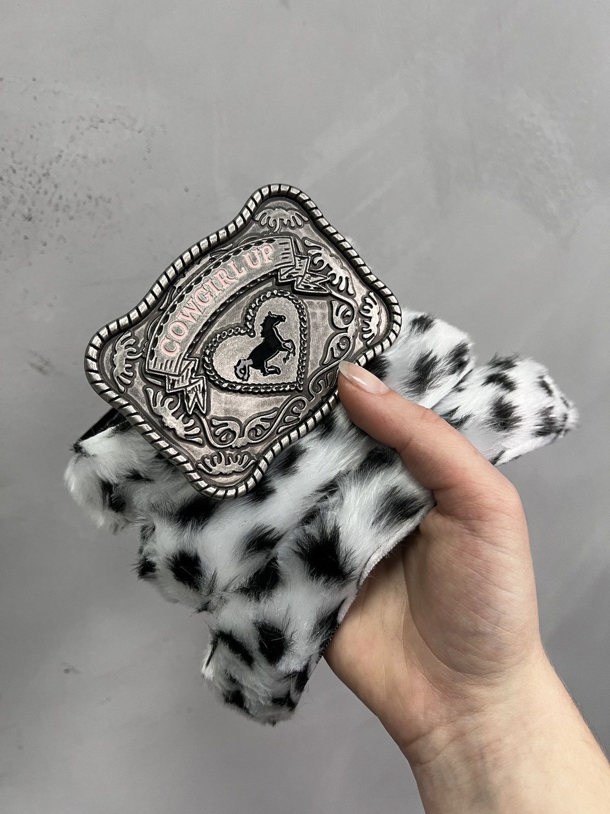 Japanese Brand Japanese brand fur Leather Belt Western Buckle rick owens Size ONE SIZE - 1 Thumbnail