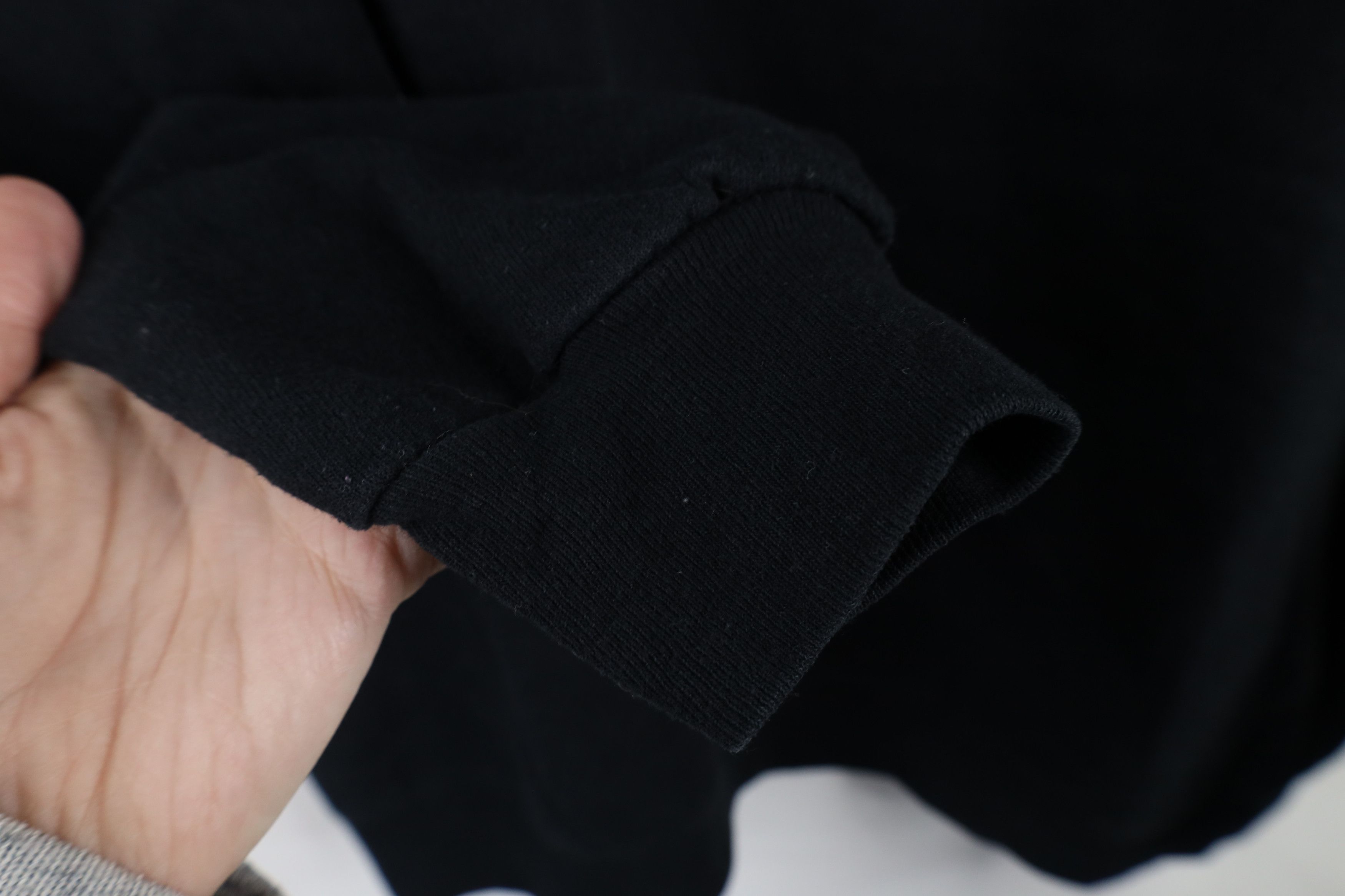 Vintage Vintage 90s Streetwear Faded Blank Crewneck Sweatshirt Black Size US XXL / EU 58 / 5 - 5 Thumbnail