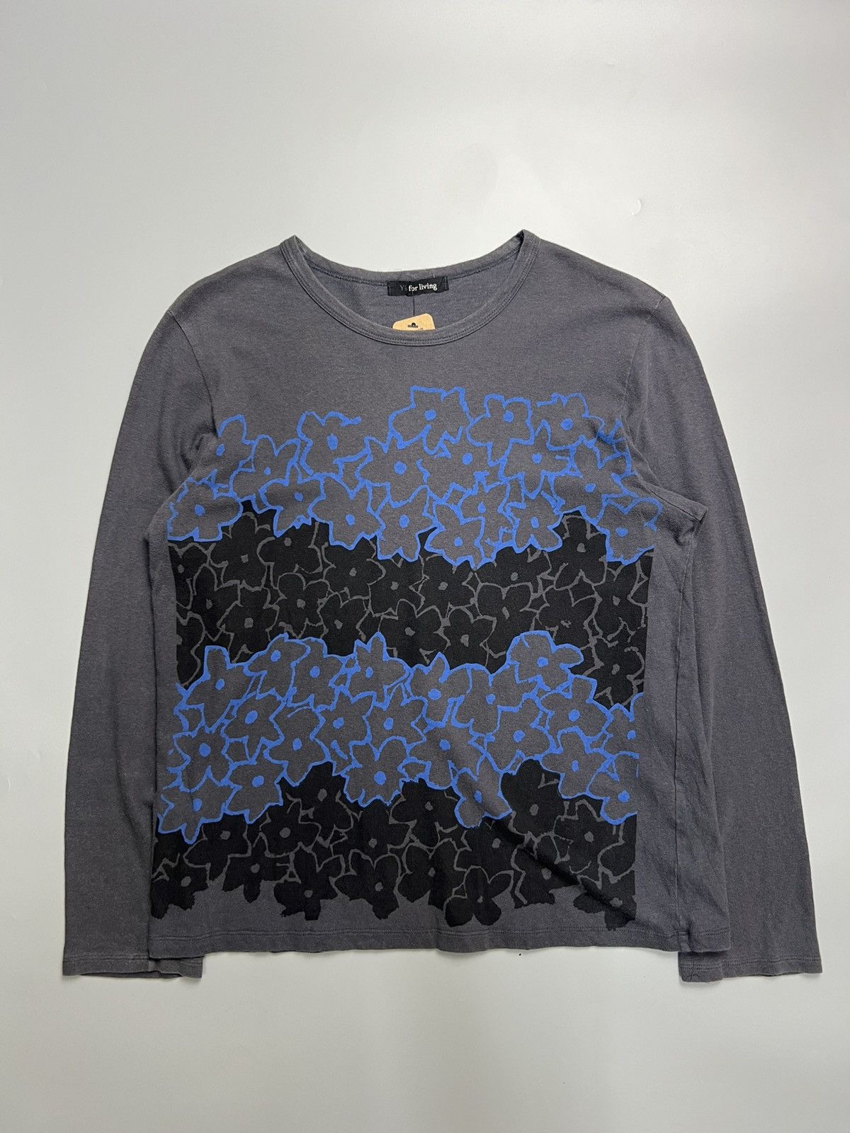 Y's × Yohji Yamamoto 1998 Y's For Living 2 Tone Floral L/Sleeves Size US M / EU 48-50 / 2 - 1 Thumbnail