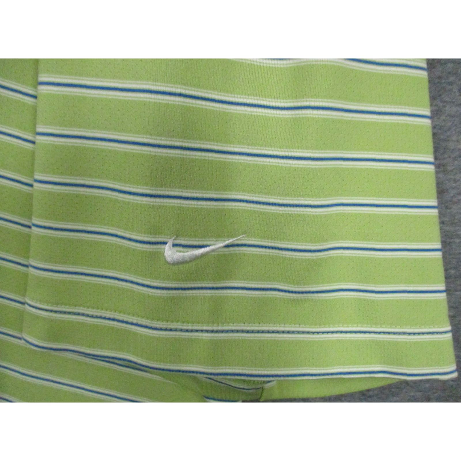 Nike Nike Golf Polo Mens Dry Fit XL Green Striped Logo Stretch Short Sleeve Shirt Size US XL / EU 56 / 4 - 4 Thumbnail