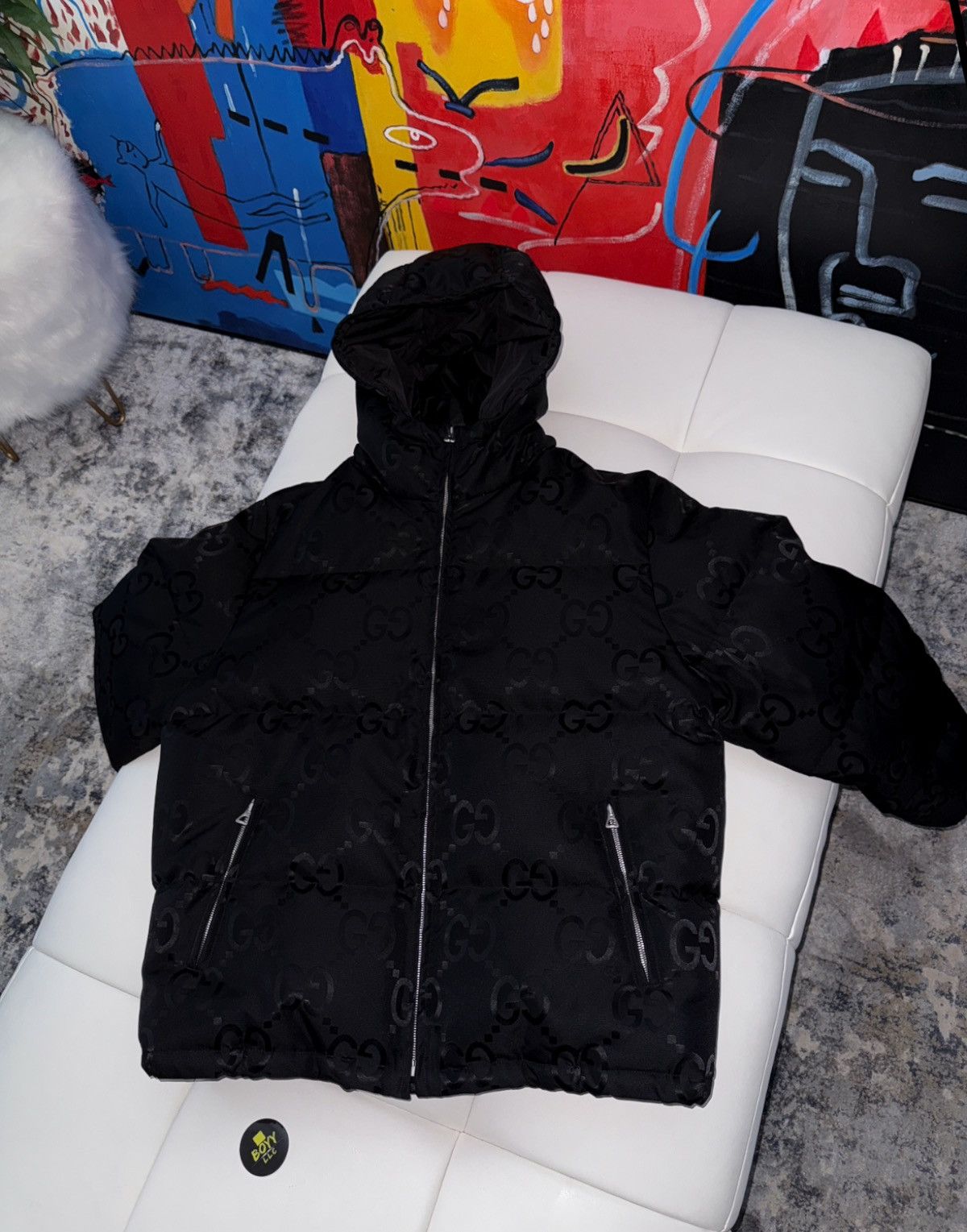 Gucci Gucci jumbo logo down jacket 54 Size US L / EU 52-54 / 3 - 1 Thumbnail