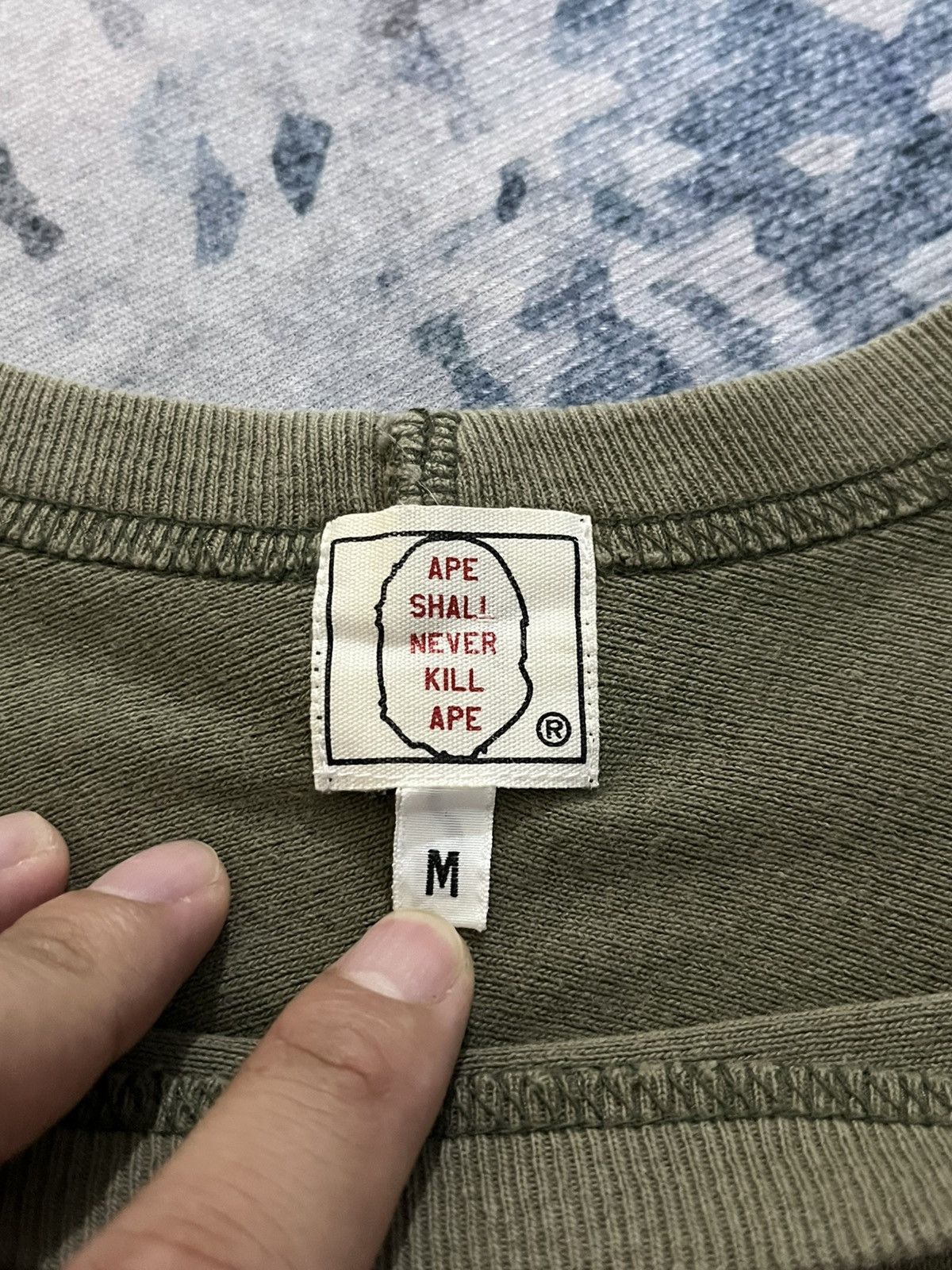 Bape Vintage 90s Bape 3q ape shall never kill ape Size US M / EU 48-50 / 2 - 6 Thumbnail