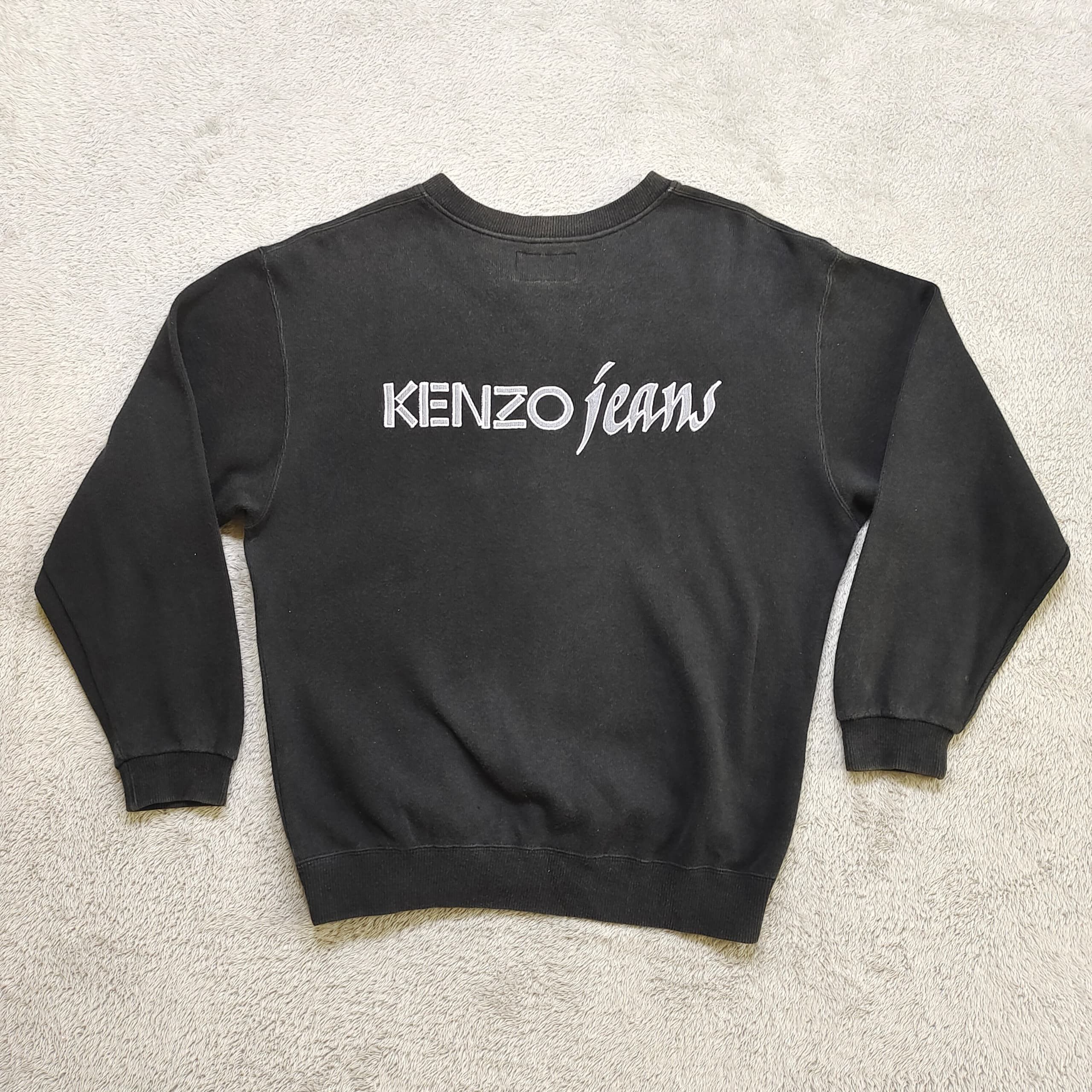 Vintage Kenzo Sweatshirt Kanagawa Wave Print Pullover