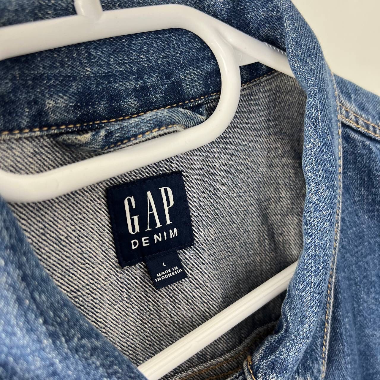 Gap Gap Denim Vintage Baggy Jacket Y2K Style Size US L / EU 52-54 / 3 - 4 Thumbnail