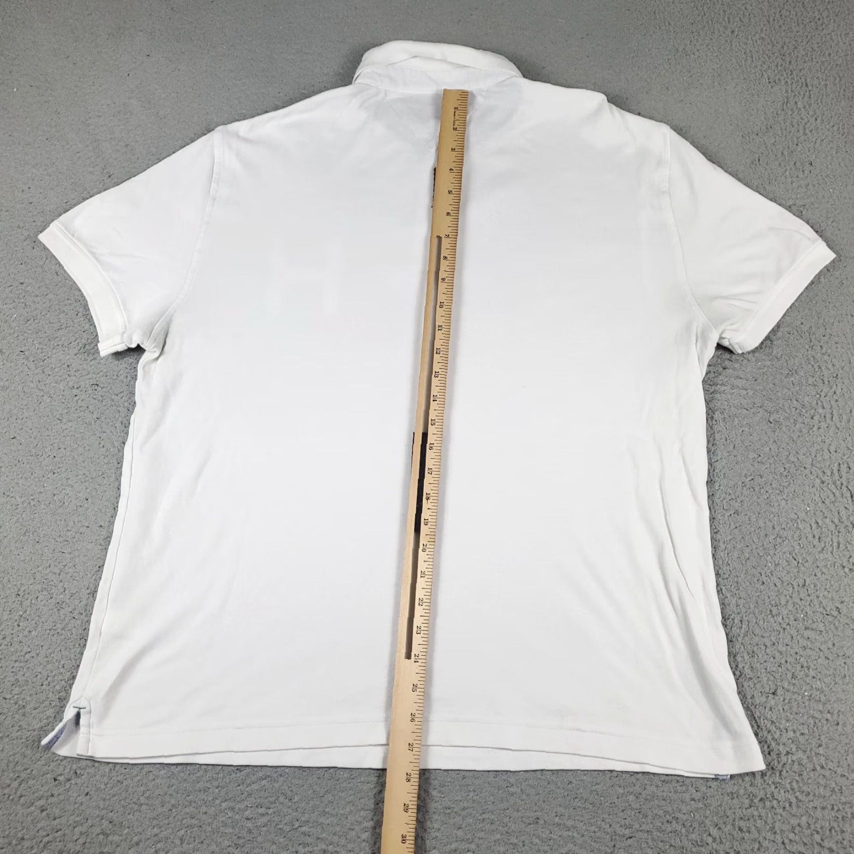 Tommy Hilfiger Tommy Hilfiger Polo Shirt Mens Large White Short Sleeve Casual Activewear Size US L / EU 52-54 / 3 - 6 Thumbnail