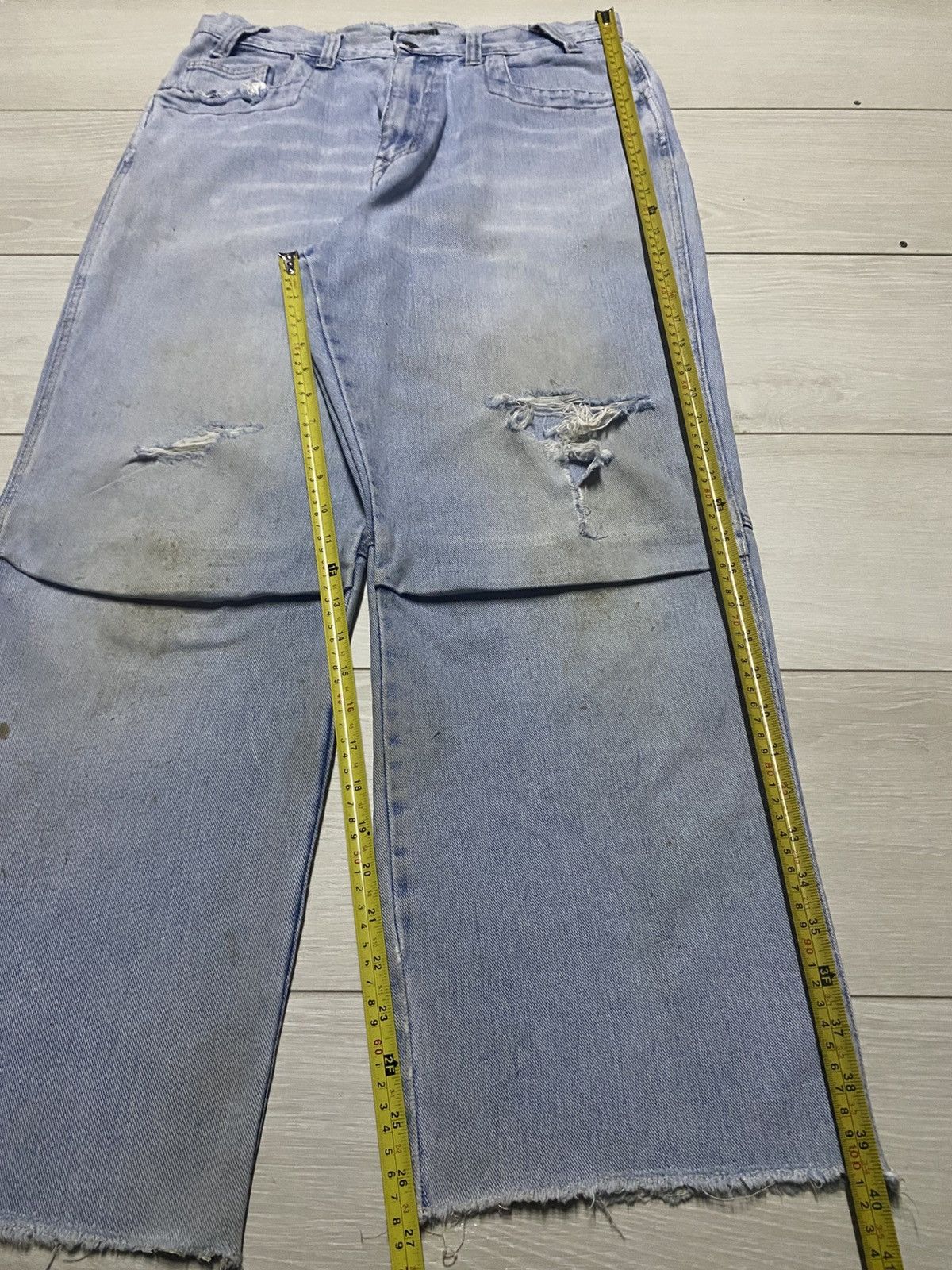 Japanese Brand Vintagw Japanese Brand DJ Honda Light Wash Baggy Jeans Size US 32 / EU 48 - 13 Thumbnail