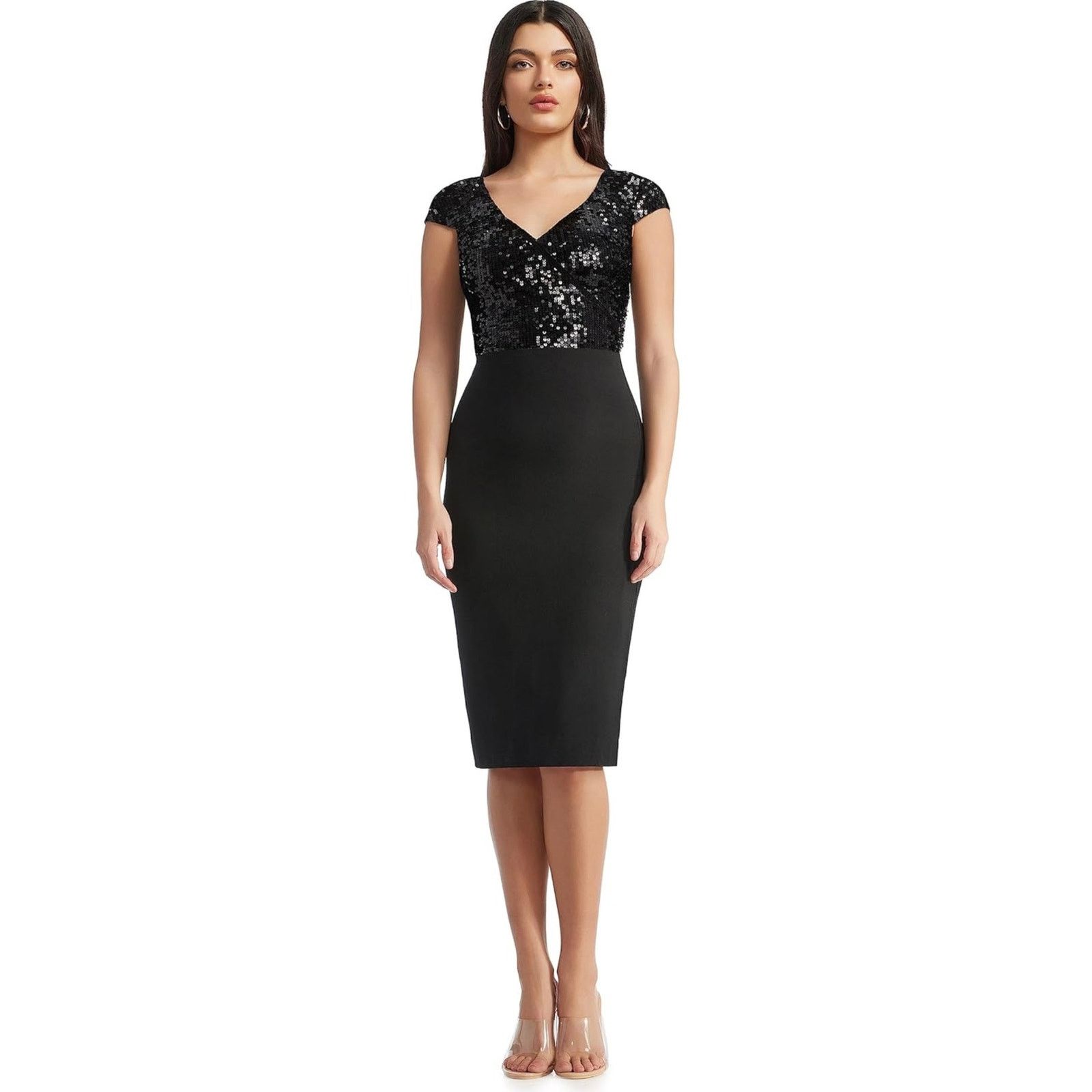 Dress the Population Dress The Population Jaleah Bodycon Sequin Dress Black S Size S / US 4 / IT 40 - 12 Thumbnail