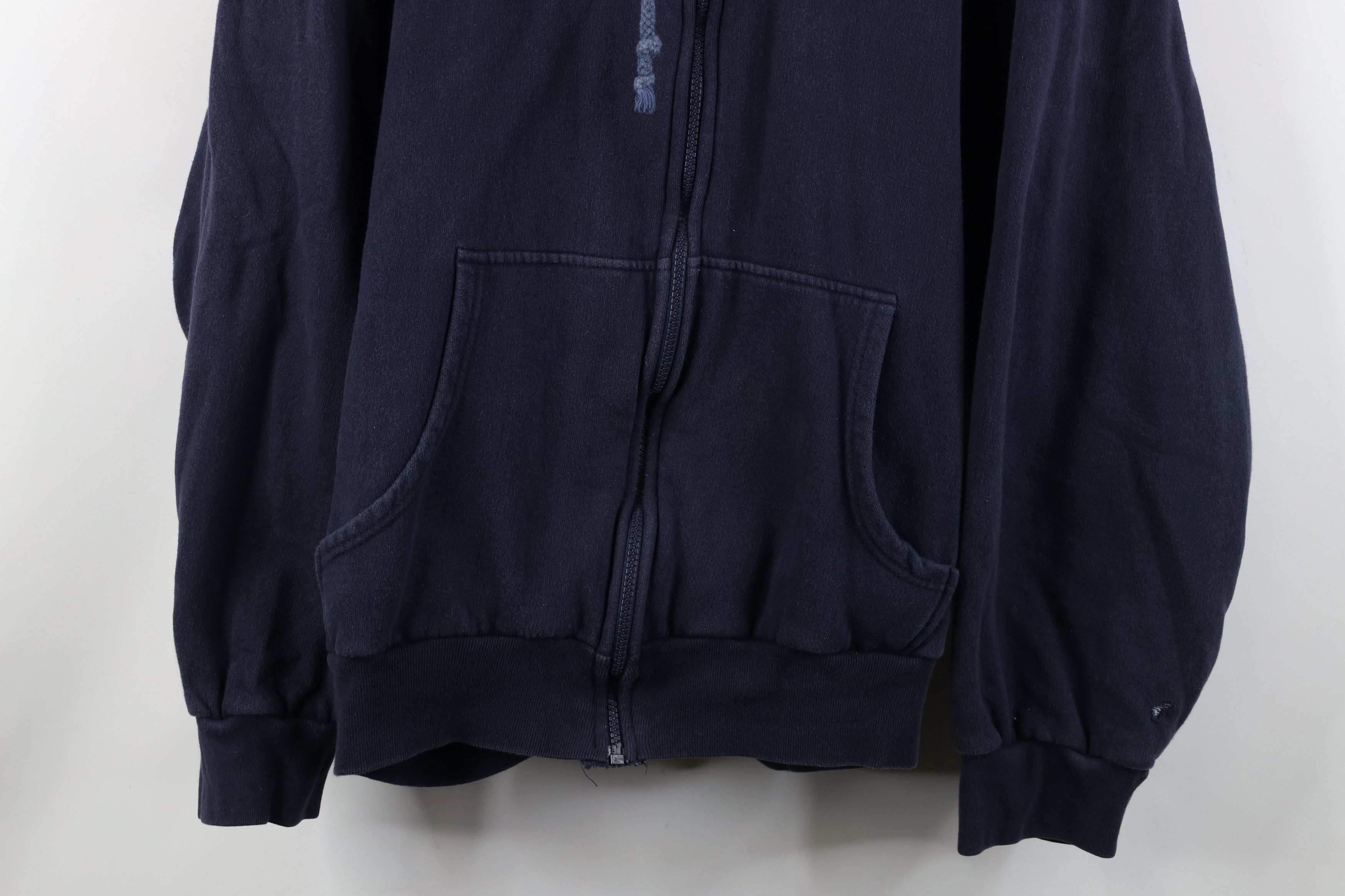 Vintage Vintage 90s Streetwear Thermal Waffle Knit Lined Hoodie Size US XXL / EU 58 / 5 - 3 Thumbnail