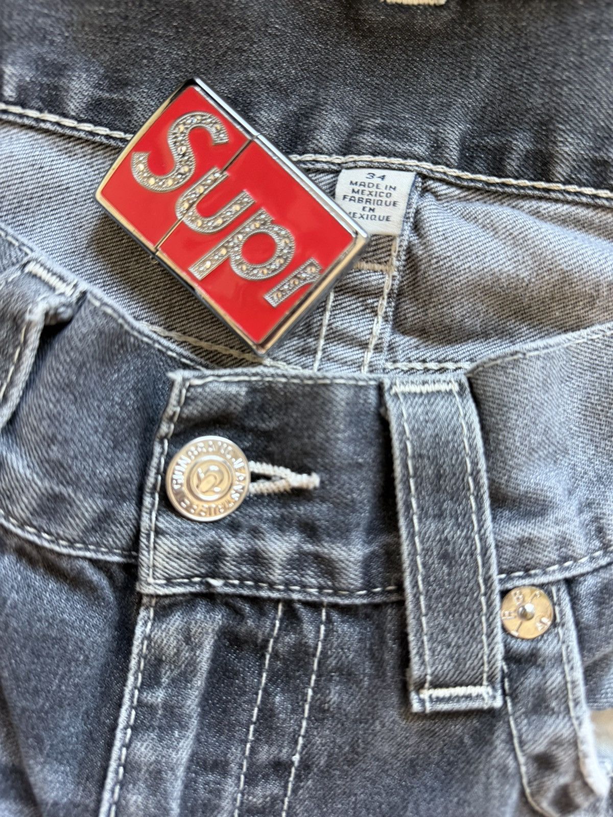 True Religion Vintage Distressed True Religion Jeans Size US 34 / EU 50 - 9 Thumbnail