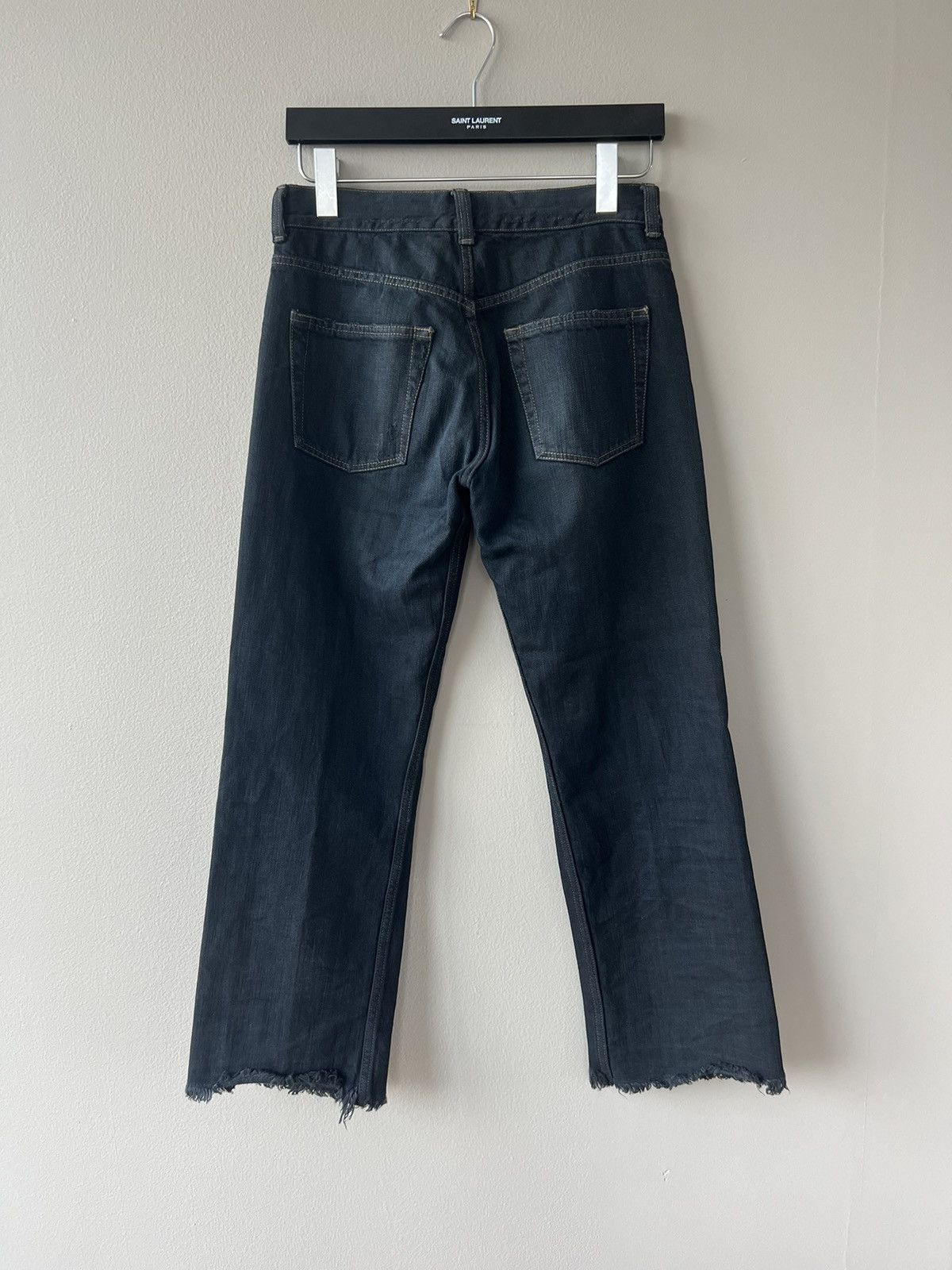 Revillon AW04 Cropped Cashmere-Blend Jeans Size 26" / US 2 / IT 38 - 5 Thumbnail