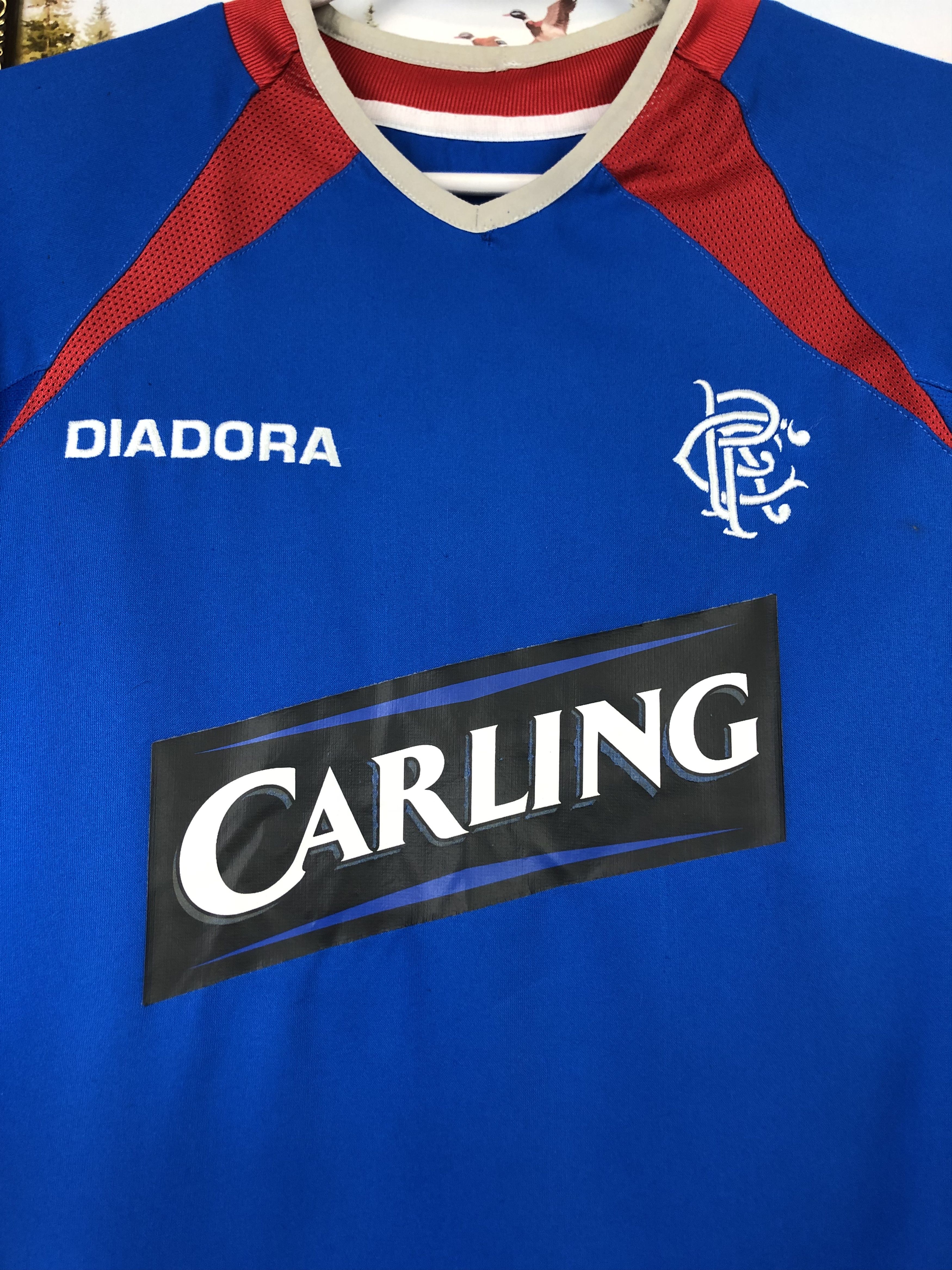 Vintage Rangers Home football shirt 2003 Soccer Jersey Blue Trikot Size US M / EU 48-50 / 2 - 3 Thumbnail