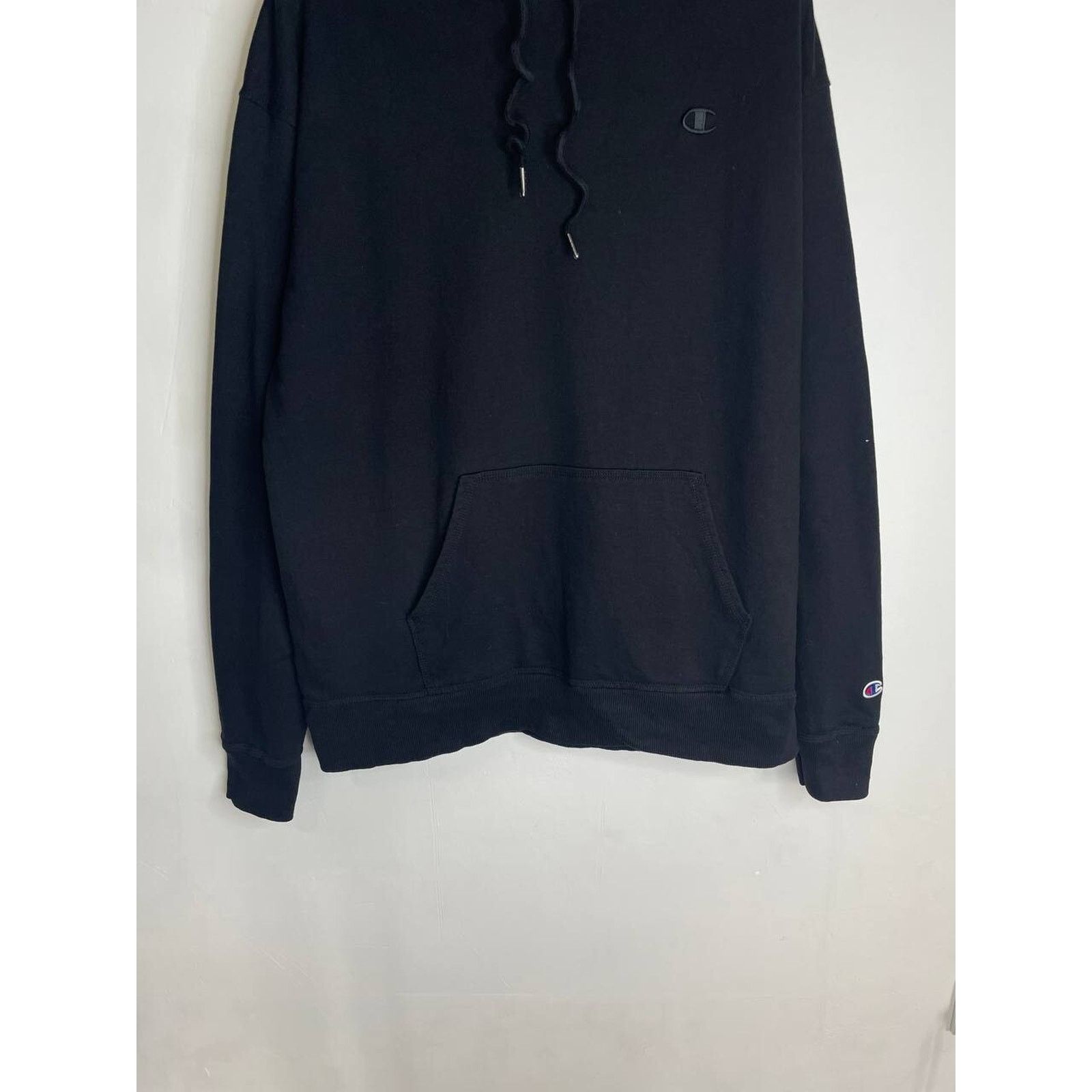 Champion × Vintage Vintage Champion Black Hoodie XL Pullover Sweatshirt USA Size US XL / EU 56 / 4 - 2 Thumbnail