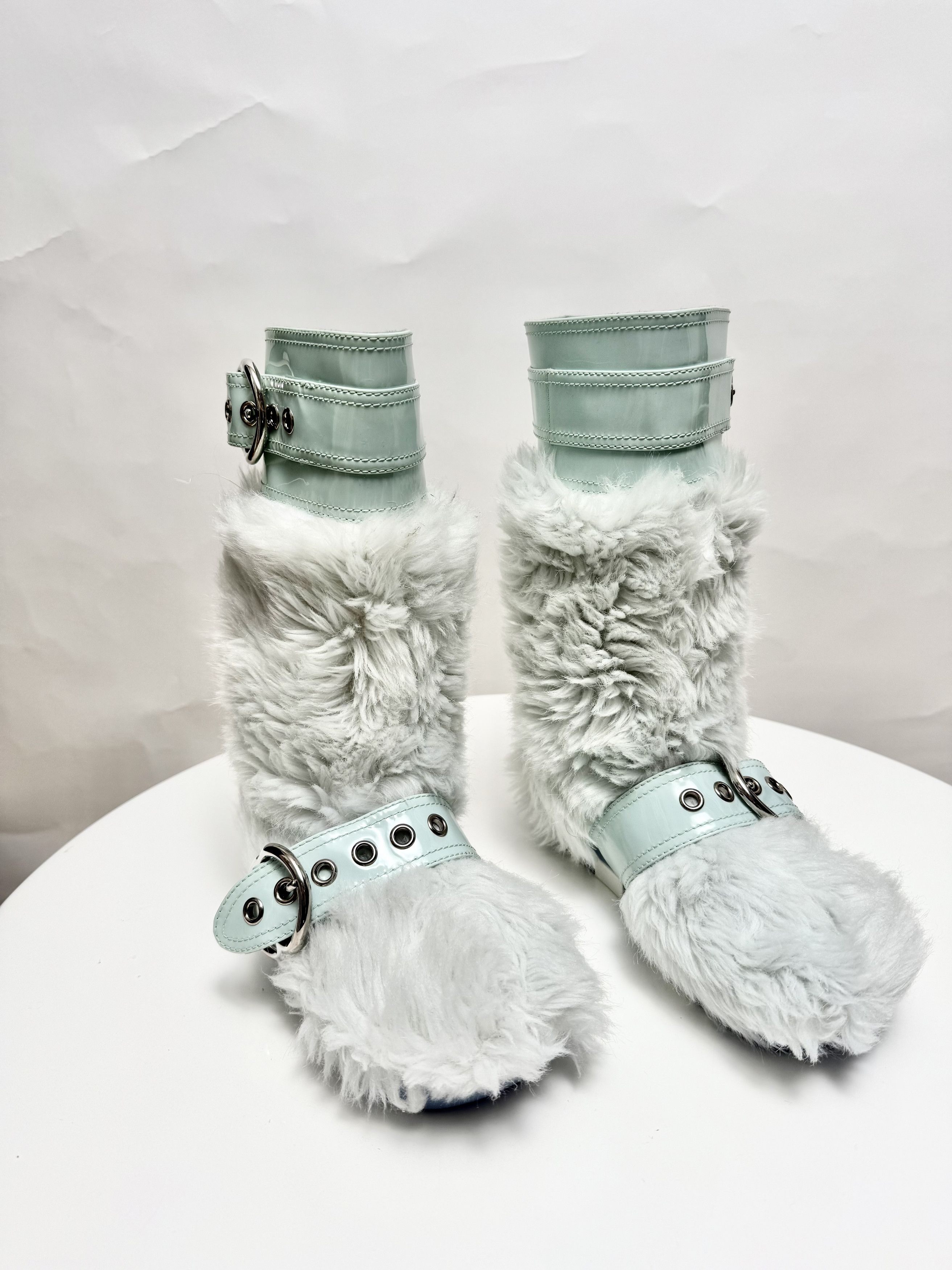 Miu Miu Miu Miu Faux Fur Boots Size US 6 / IT 36 - 1 Thumbnail