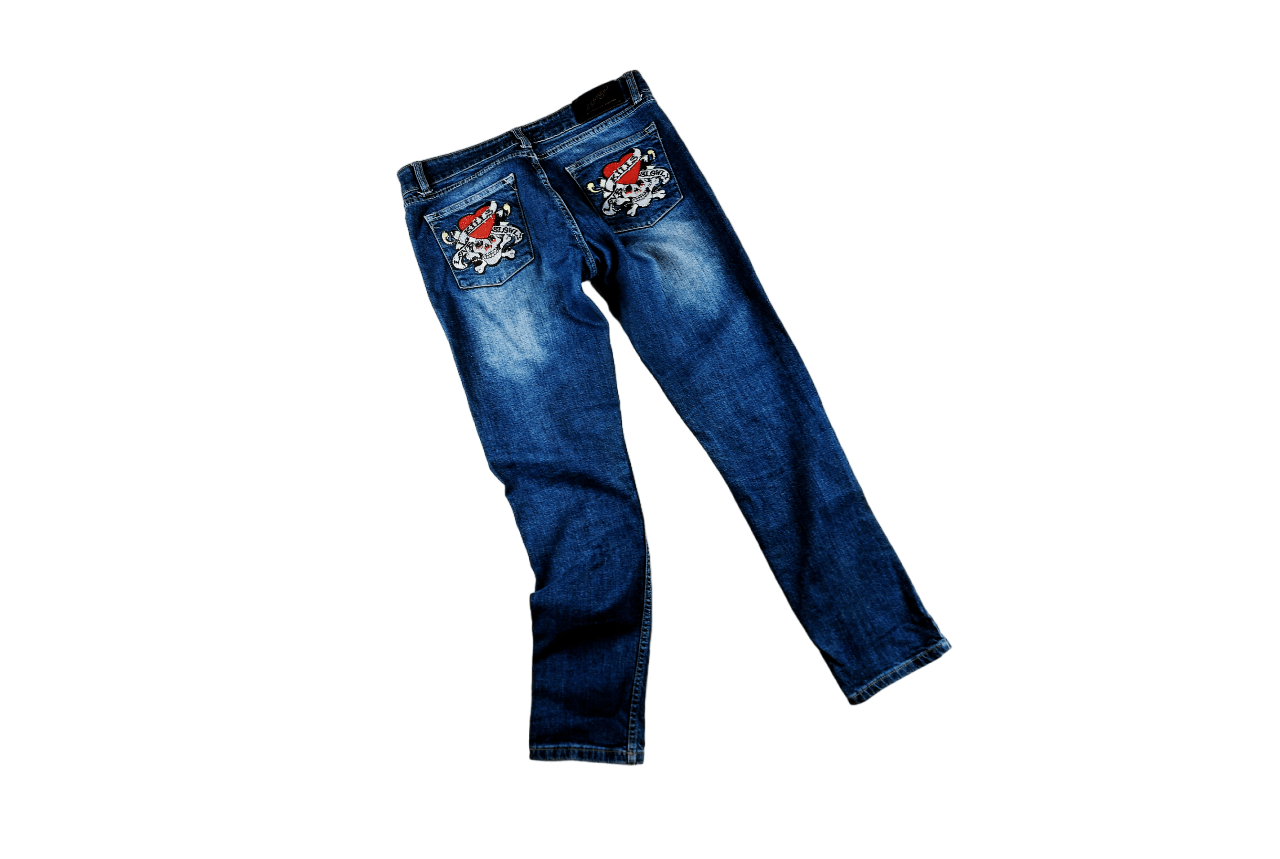 Ed Hardy × Vintage Vintage Ed Hardy Denim Jeans Womens 31 Size 31" - 1 Thumbnail