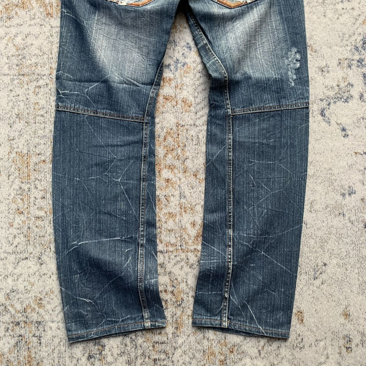 Japanese Brand Rare Vintage Dominate Distressed Double Waist Artisan Jeans Size US 30 / EU 46 - 9 Thumbnail