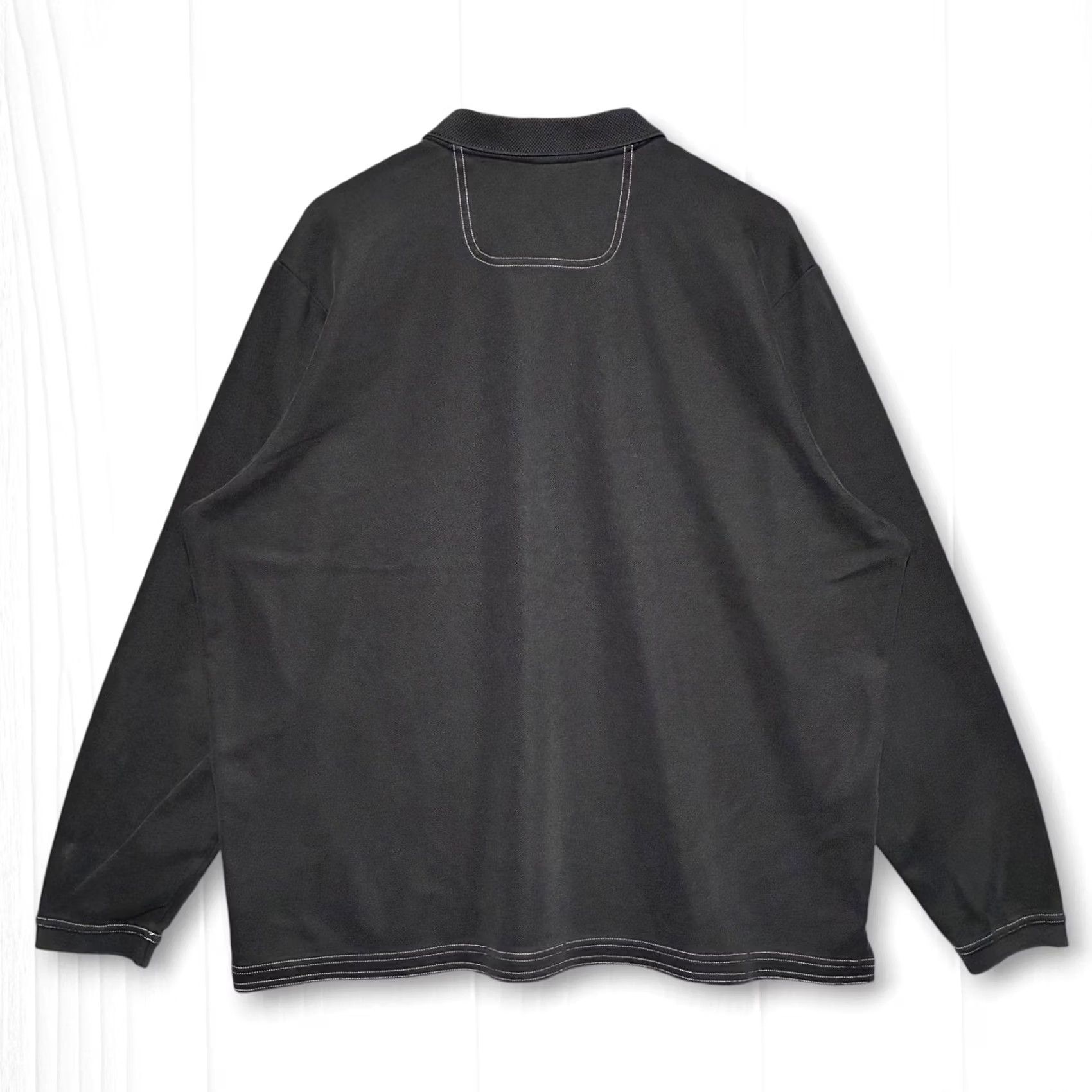 Tommy Bahama Tommy Bahama Polo Shirt Mens XXL Black Long Sleeve Supima Cotton Casual Size US XXL / EU 58 / 5 - 2 Thumbnail