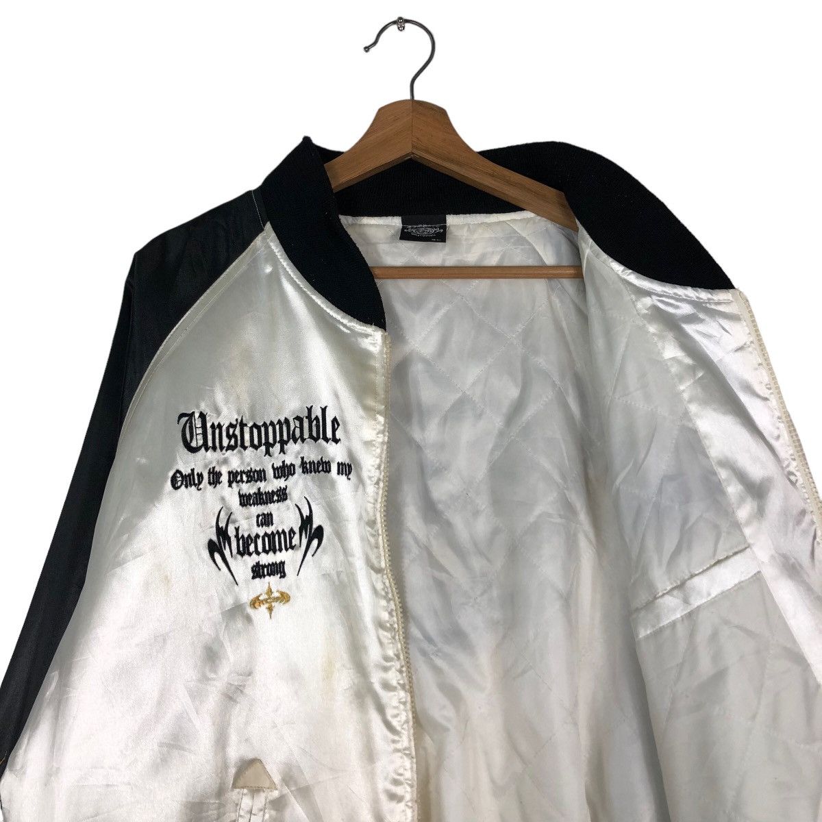 Japanese Brand 🔥Vintage Sukajan Jacket Unstoppable inspire Chrome Hearts Size US L / EU 52-54 / 3 - 12 Thumbnail
