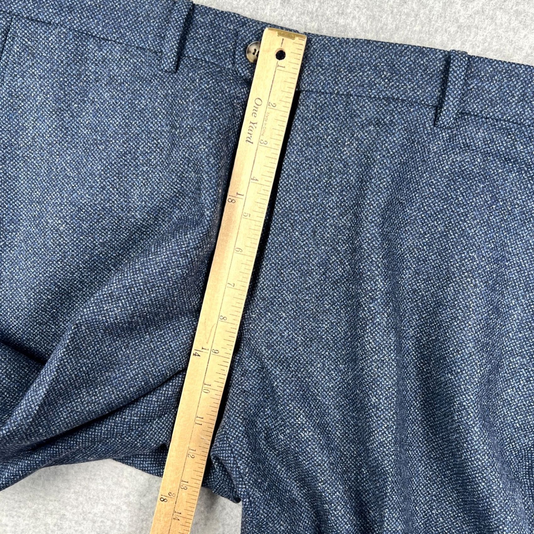 Suitsupply Suitsupply Wool Pants Mens Blue Straight Fit 42x31 Formal Dress Size 42R - 5 Thumbnail