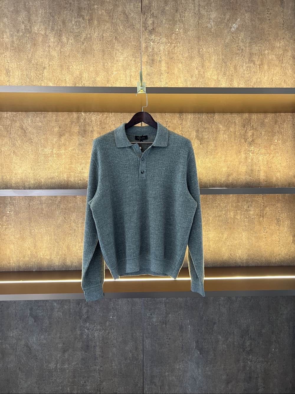 Loro Piana Loro Piana Wool Silk Blend Knit Polo Sweater Size M Size US M / EU 48-50 / 2 - 1 Thumbnail