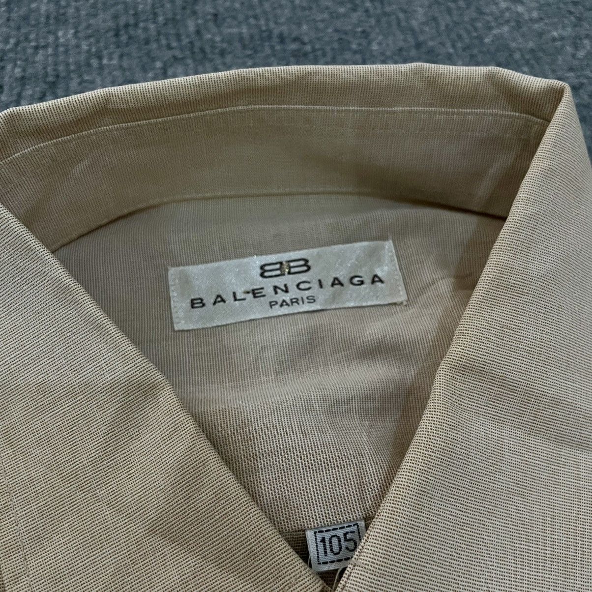 Balenciaga Balenciaga Button Up Shirt Short Sleeve Workwear Size US XXL / EU 58 / 5 - 3 Thumbnail
