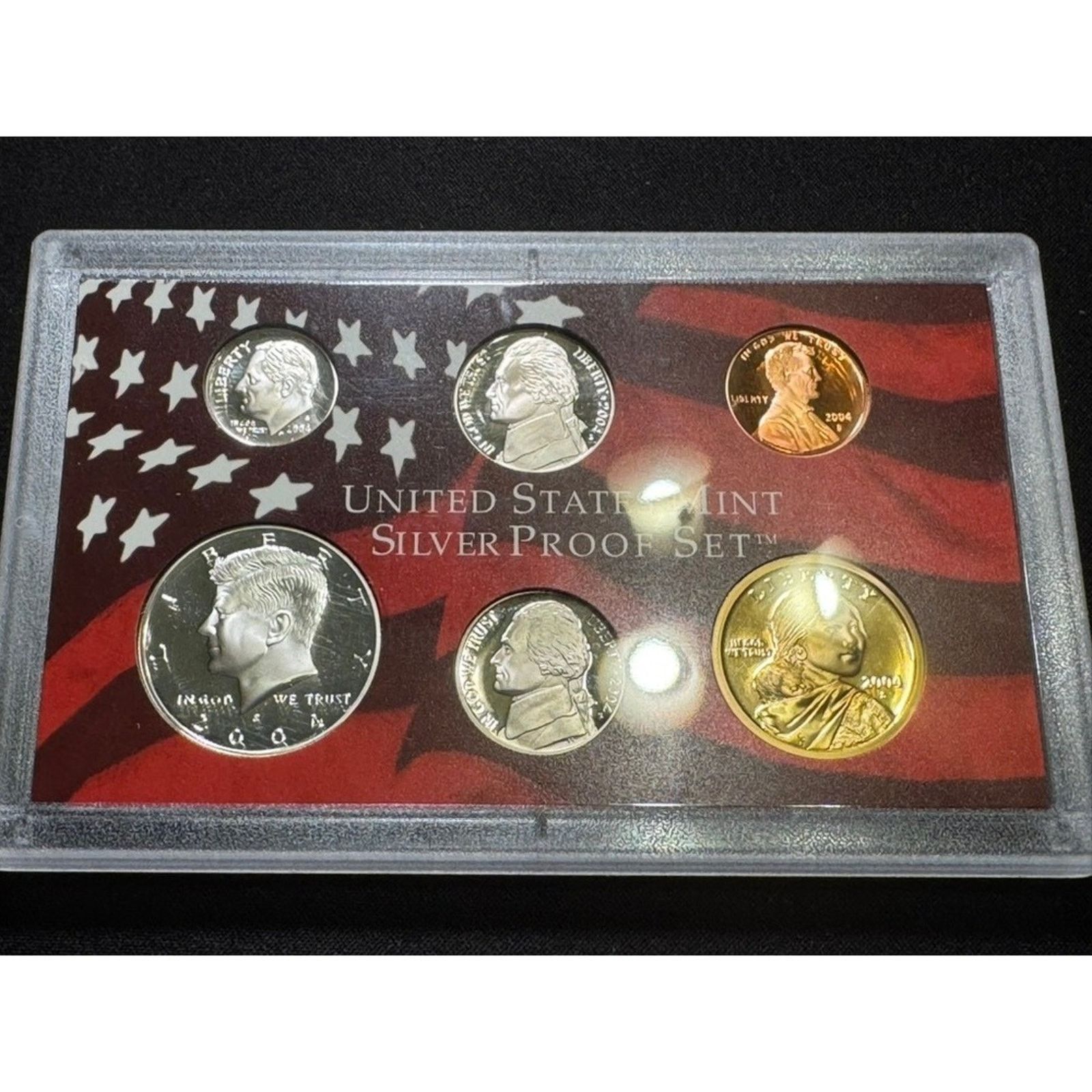 Vintage 2004 Us Mint Silver Proof Set 6 Coins S Mint, Men's