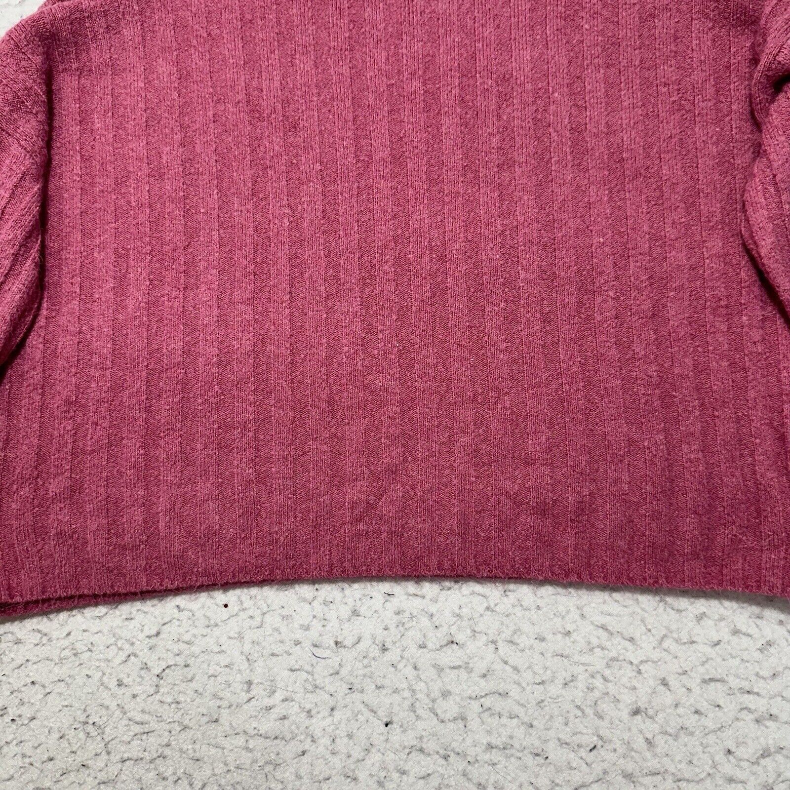 American Eagle Outfitters American Eagle XS Cropped Crewneck Sweater Pink Knit Size XS / US 0-2 / IT 36-38 - 12 Thumbnail