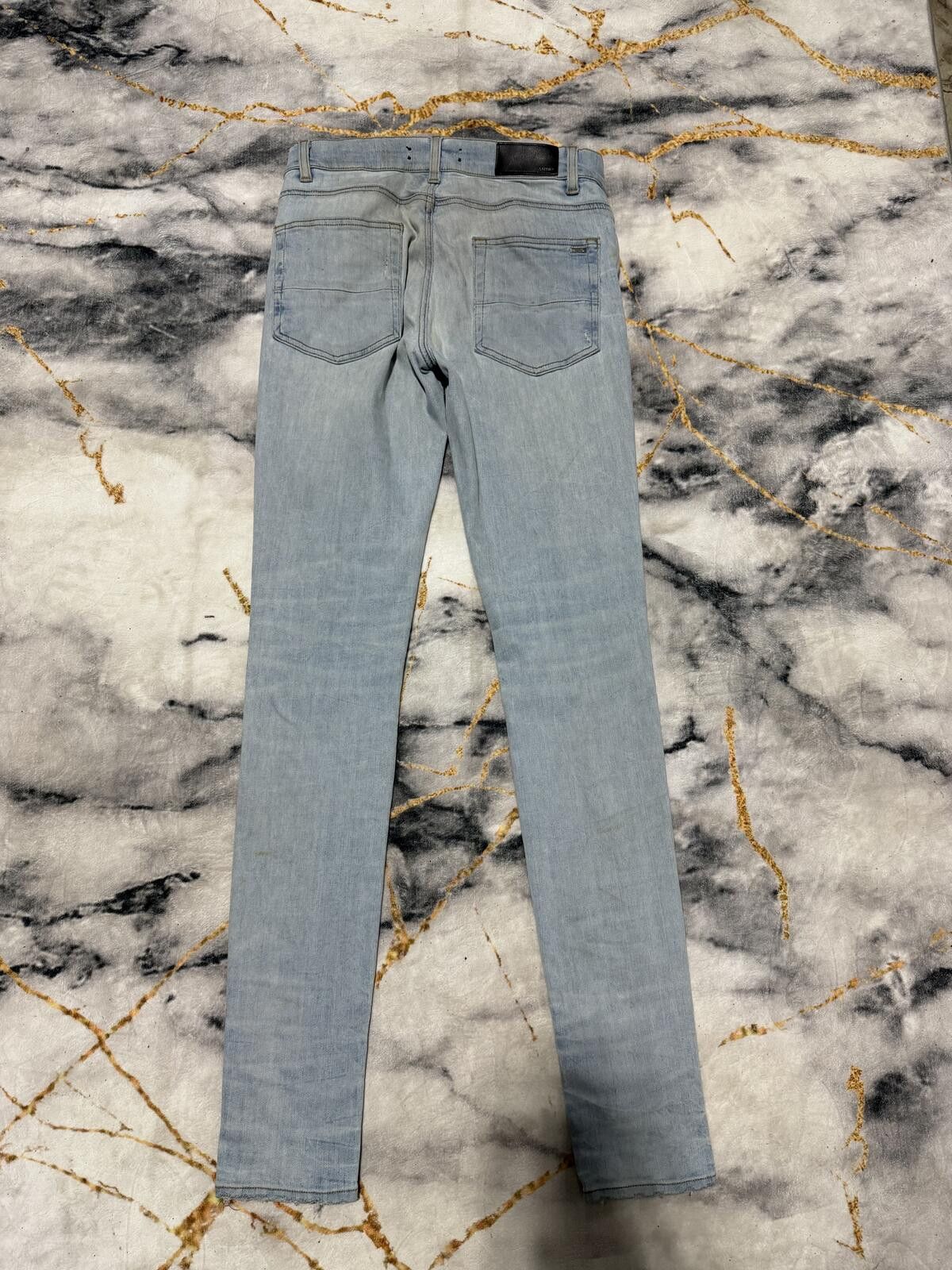 Amiri Amiri MX1 Black/White Patch Indigo Denim - Sz30 Size US 30 / EU 46 - 3 Thumbnail