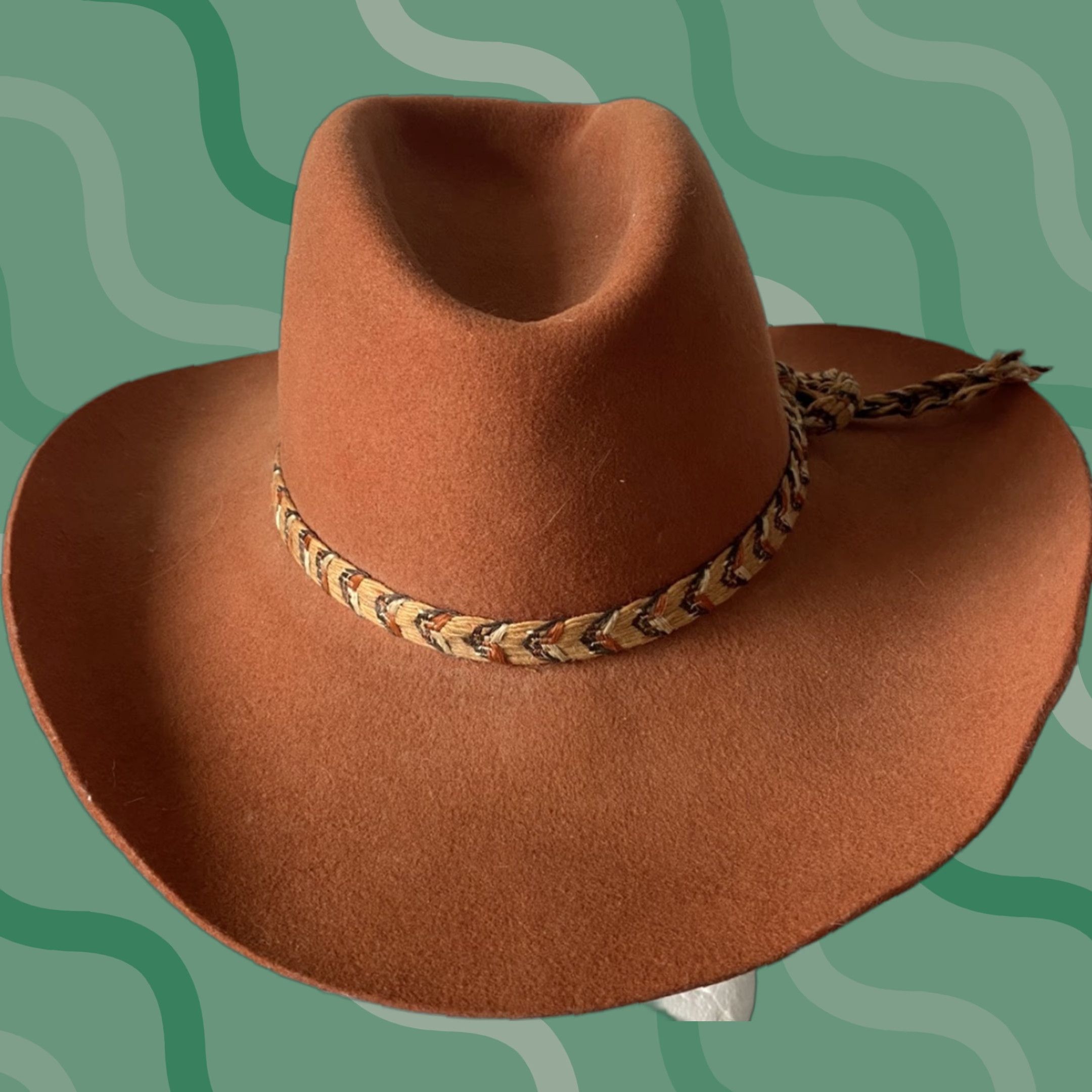 CO VINTAGE American Hat Co Maxi Felt Wool Hat Western Men’s Size 7Made In USA Men Wool Western Hat Size 7 USA Size ONE SIZE - 1 Thumbnail
