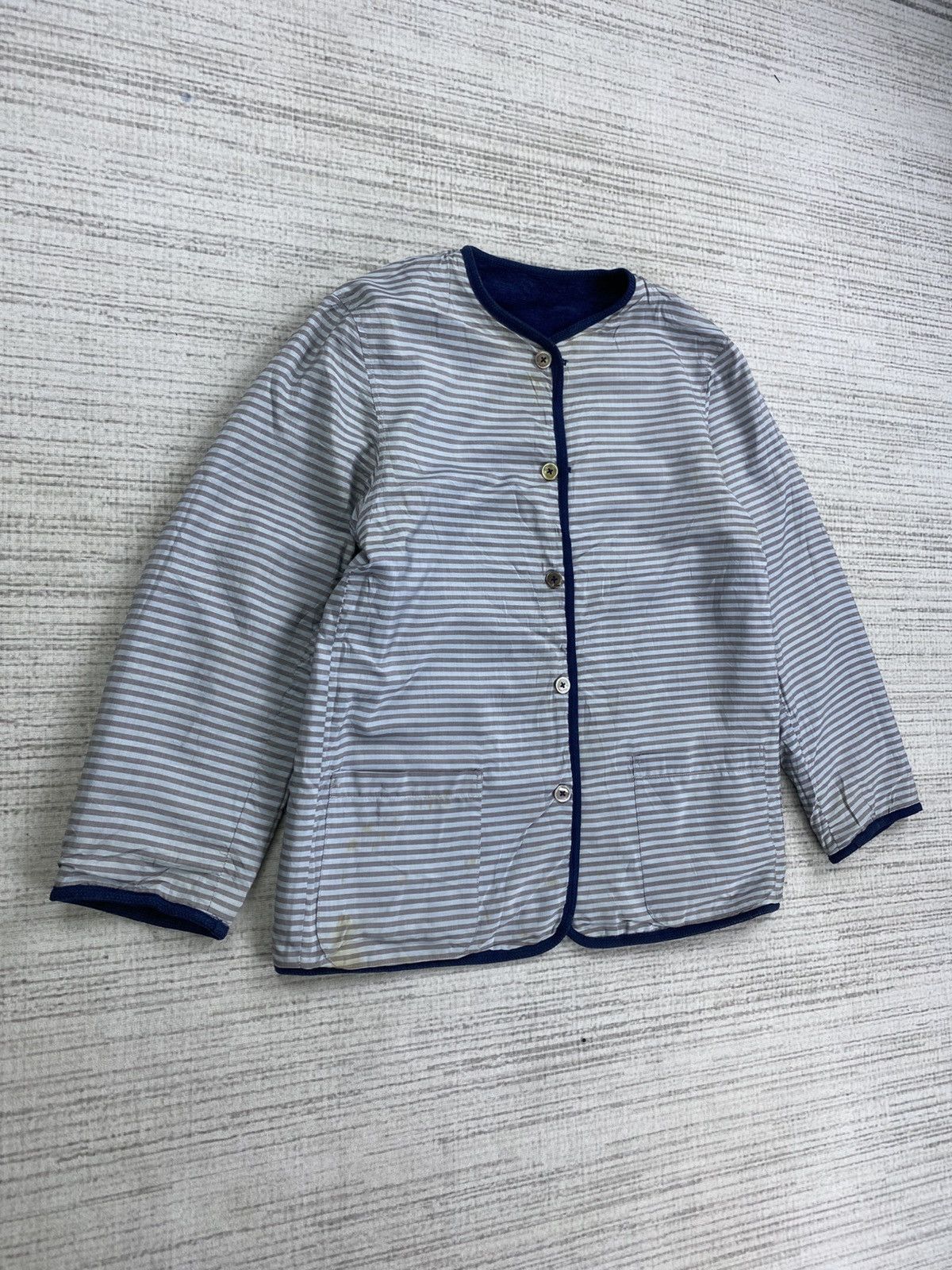 Valentino × Vintage Vintage Valentino Italy Reversible Striped Jacket Size US S / EU 44-46 / 1 - 8 Thumbnail