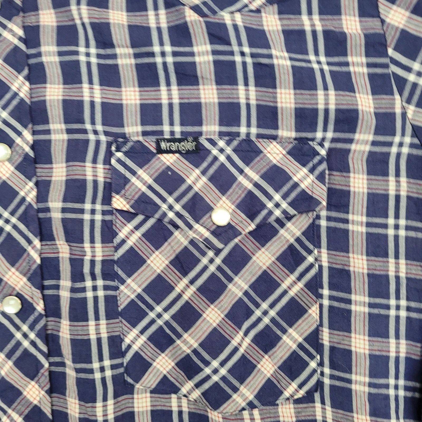 Wrangler Vintage Wrangler Western Snap Shirt Large 22x30 Shadow Plaid Size US L / EU 52-54 / 3 - 4 Thumbnail