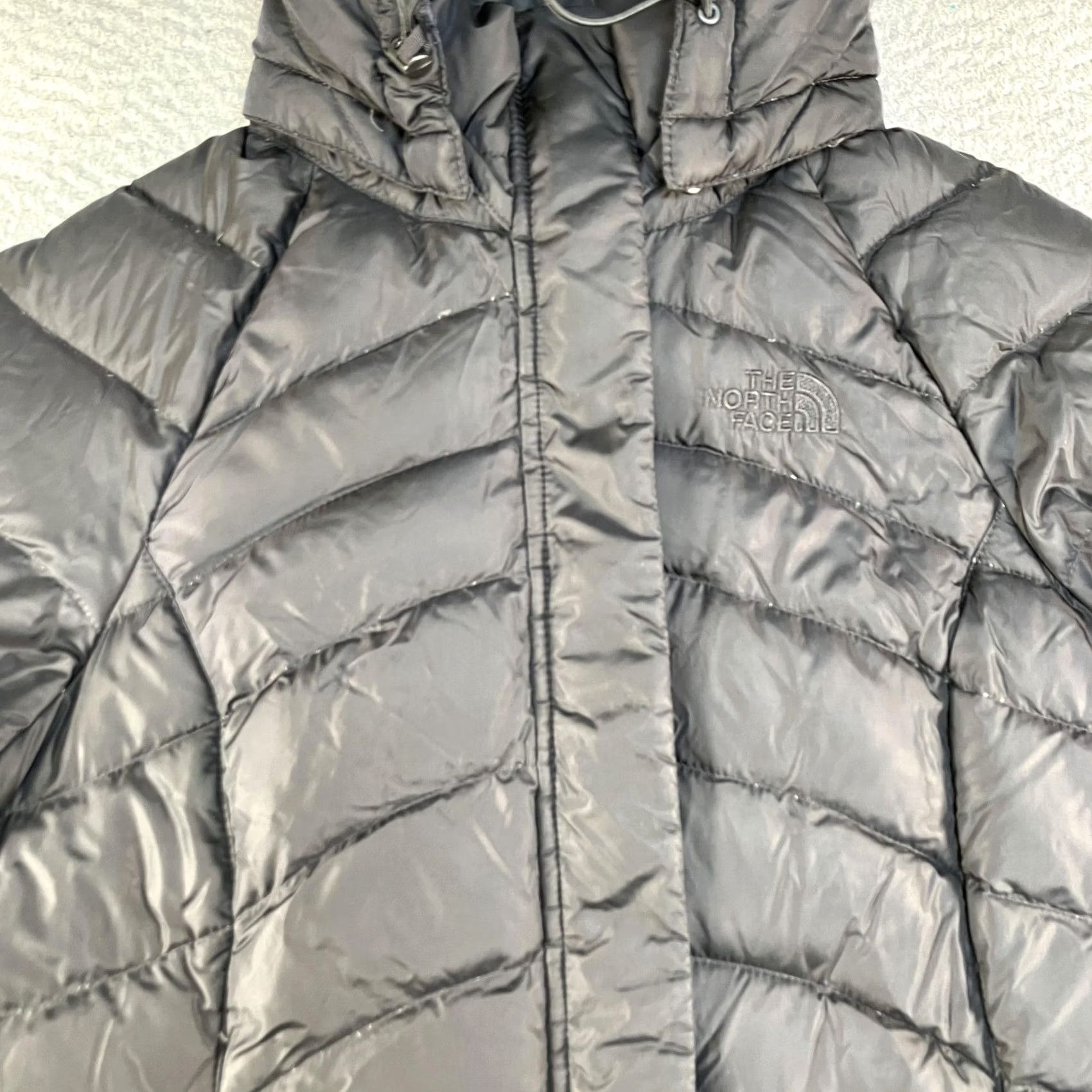 The North Face The North Face Puffer Coat Womens Small Black Down Insulated 600 Hooded Long Coat Size S / US 4 / IT 40 - 3 Thumbnail