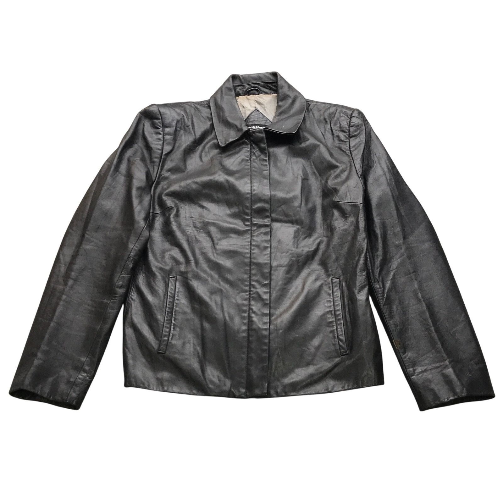 Other Valerie Stevens Genuine Lamb Leather Jacket Women M Black Size M / US 6-8 / IT 42-44 - 1 Thumbnail
