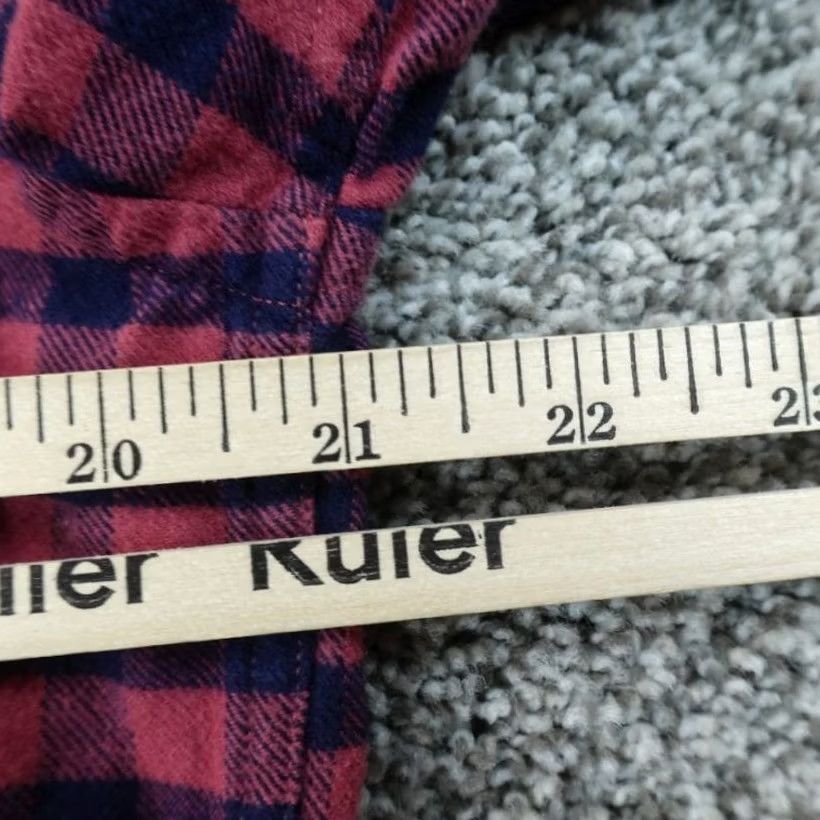 UNTUCKit UNTUCKit Shirt Mens L Red Blue Plaid Flannel Bricco Button Up Long Sleeve Preppy Shirt Size US L / EU 52-54 / 3 - 6 Thumbnail