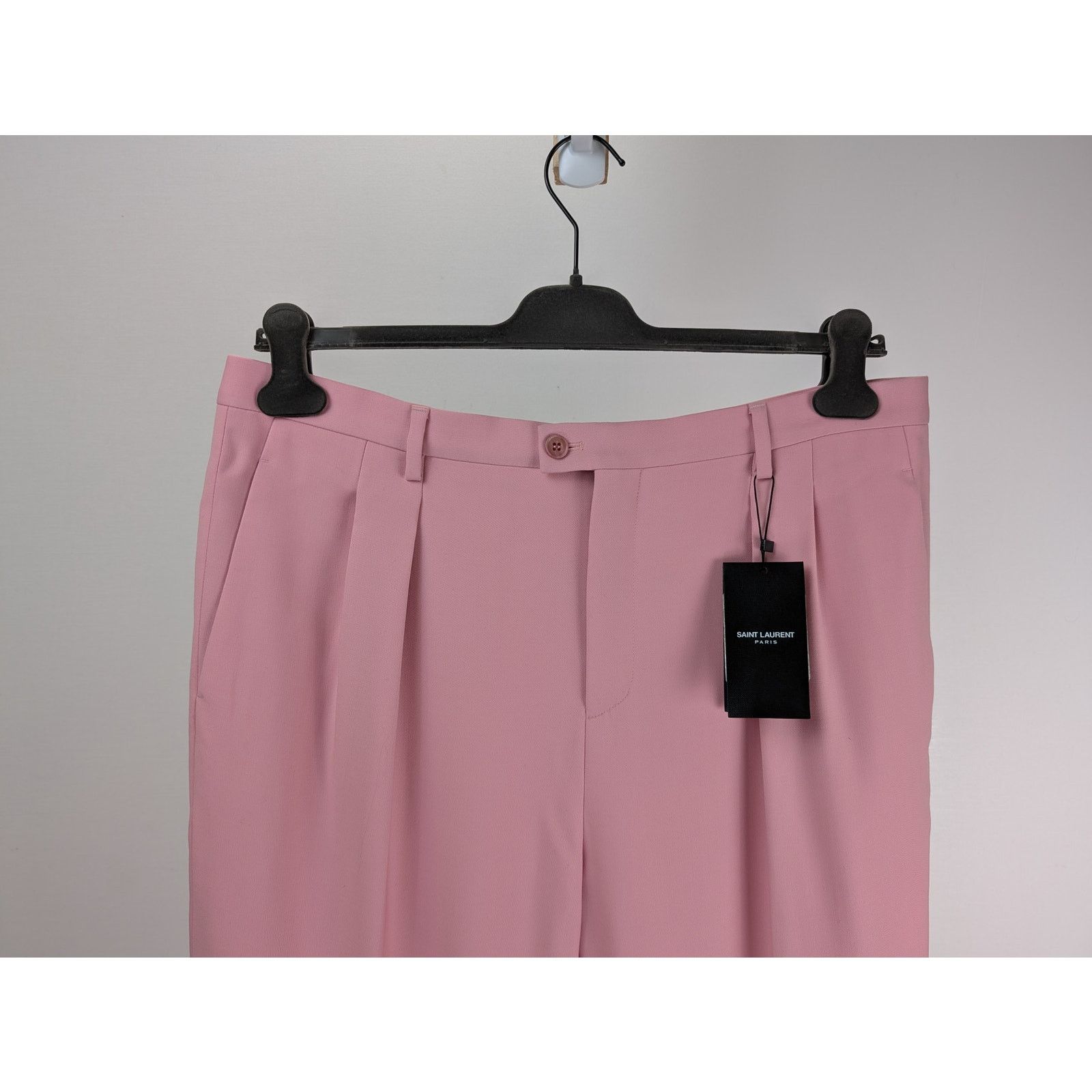 Saint Laurent Paris o1rshd1 Pantalon Constructed Barathea Pant Trouser in Rose Size US 38 / EU 54 - 2 Thumbnail