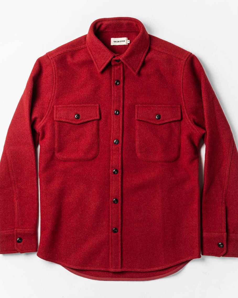 Taylor Stitch Taylor Stitch Maritime Shirt Jacket Clifford Red Wool Small Size US S / EU 44-46 / 1 - 13 Thumbnail