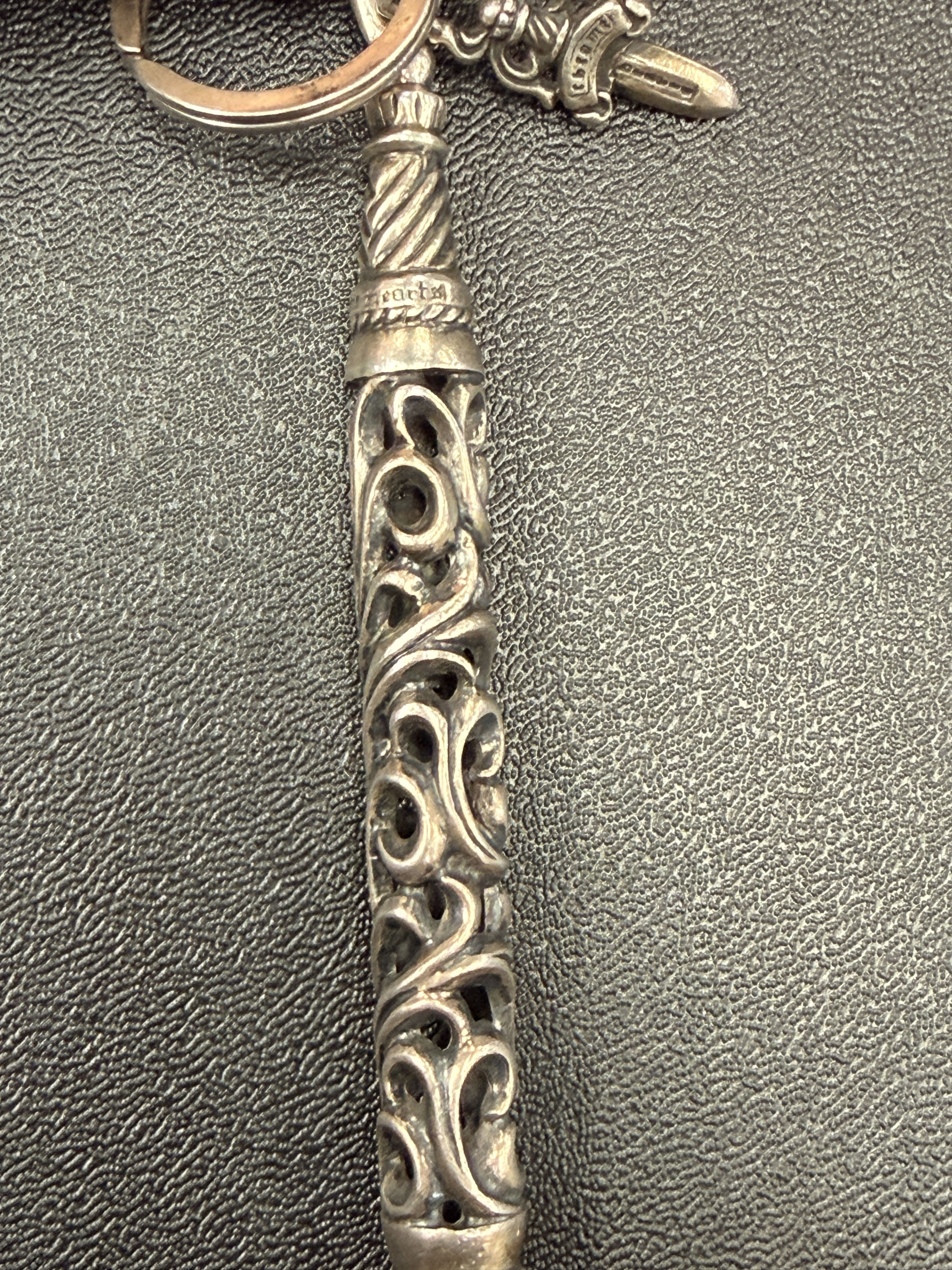 Chrome Hearts Chrome Hearts Silver Roller Link and Dagger Keychain Size ONE SIZE - 10 Thumbnail