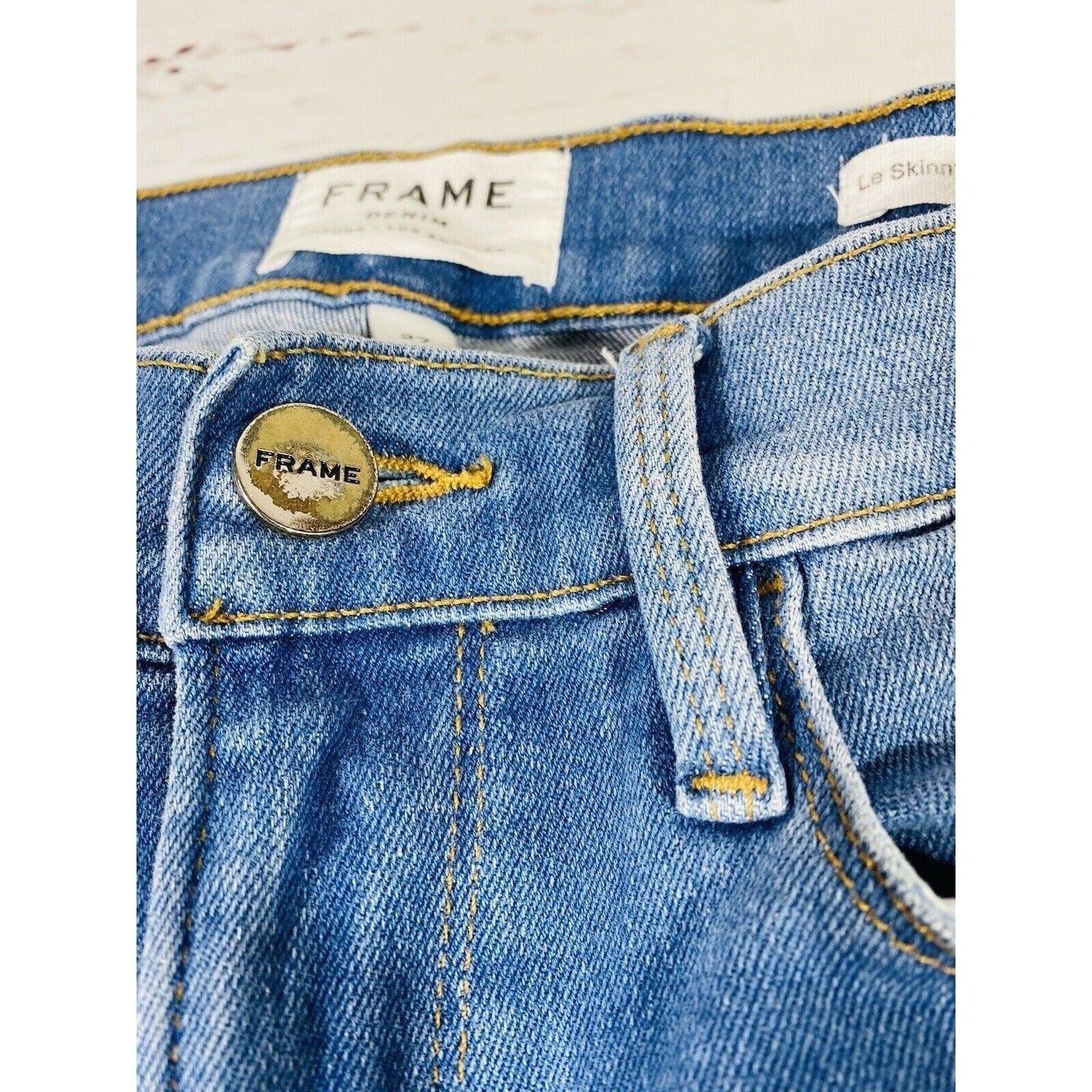 Frame FRAME Le Skinny de Jeanne Crop Jeans Womens Size 27 Raw Hem Size 27" / US 4 / IT 40 - 6 Thumbnail