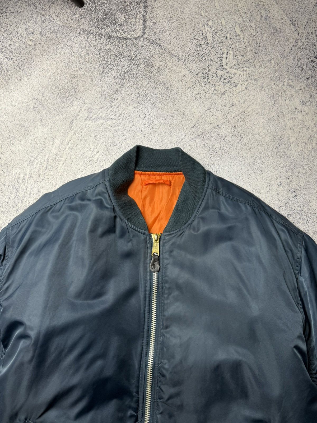 Alpha Industries Vintage Blue Reversible Bomber Jacket MA1 USA Y2K Size US XXL / EU 58 / 5 - 8 Thumbnail