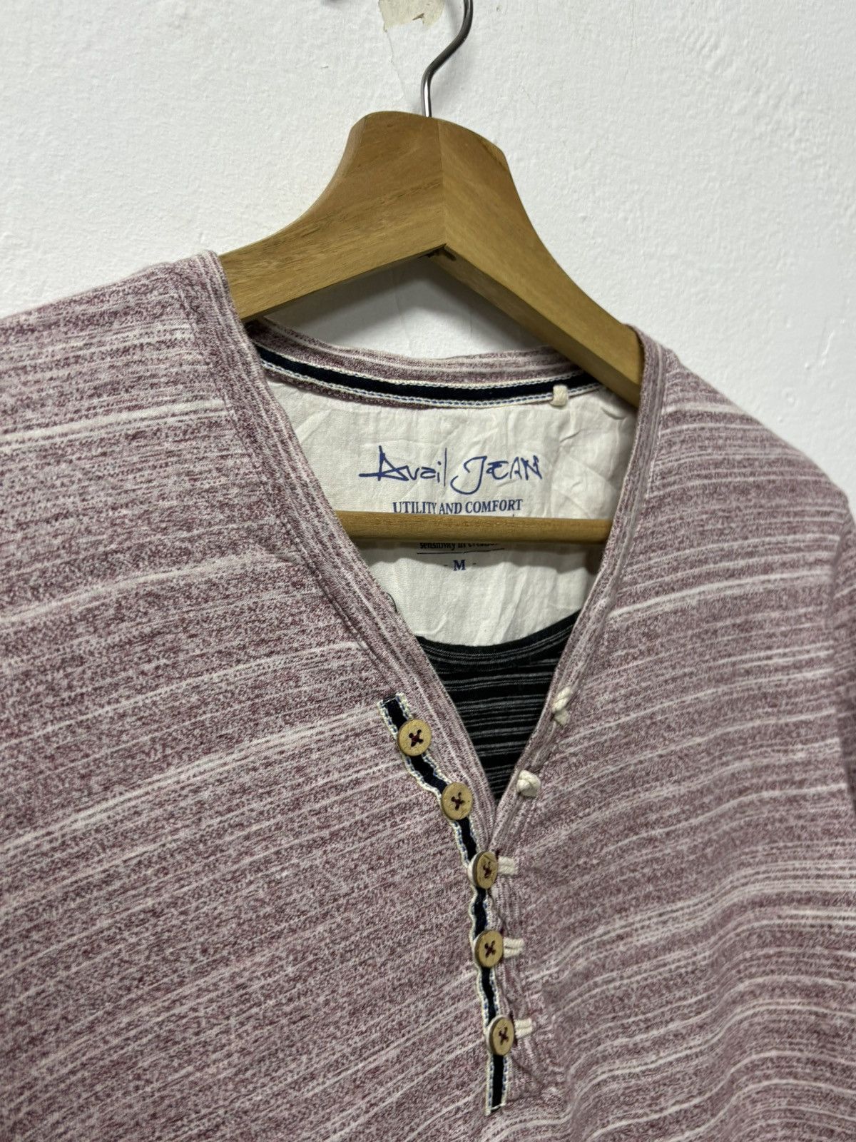 Greg Lauren Vintage Greg Lauren Inspired Long Sleeve Henley Shirt Size US S / EU 44-46 / 1 - 6 Thumbnail