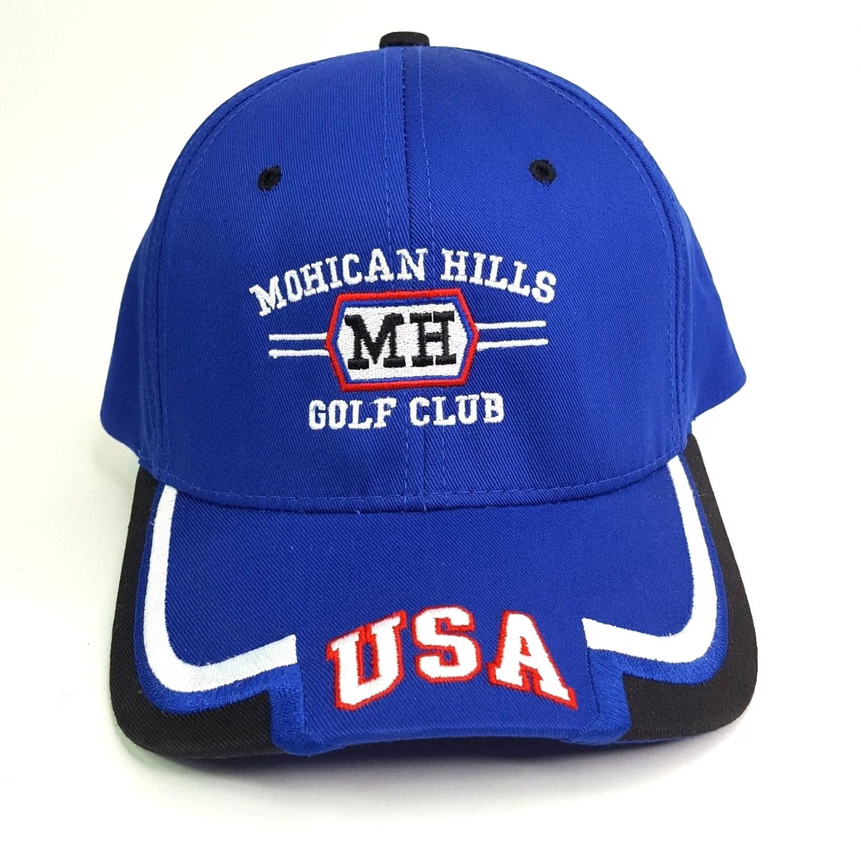 Vintage VINTAGE Town Talk PGA Adjustable Blue Snapback Hat Baseball Cap Mohican Hills Golf Club Retro Size ONE SIZE - 2 Thumbnail