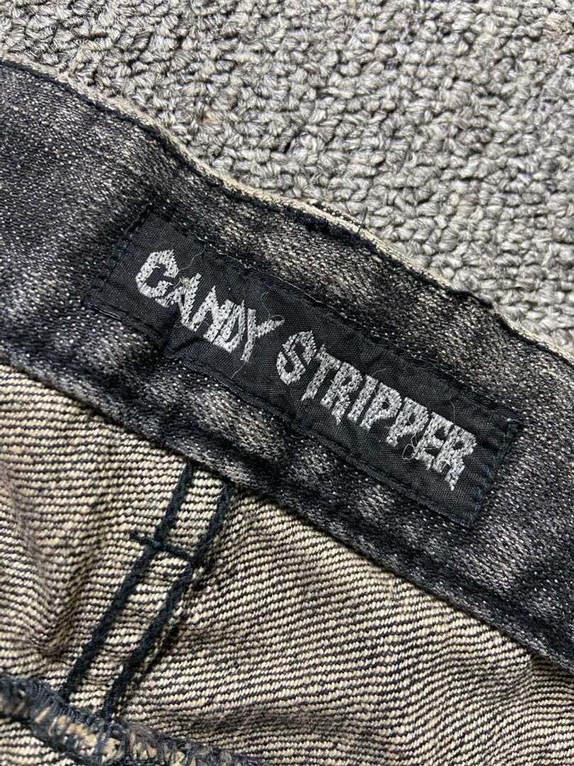 Japanese Brand Candy Stripper Brand Distressed Ripped Jeans (184) Size US 33 - 12 Thumbnail